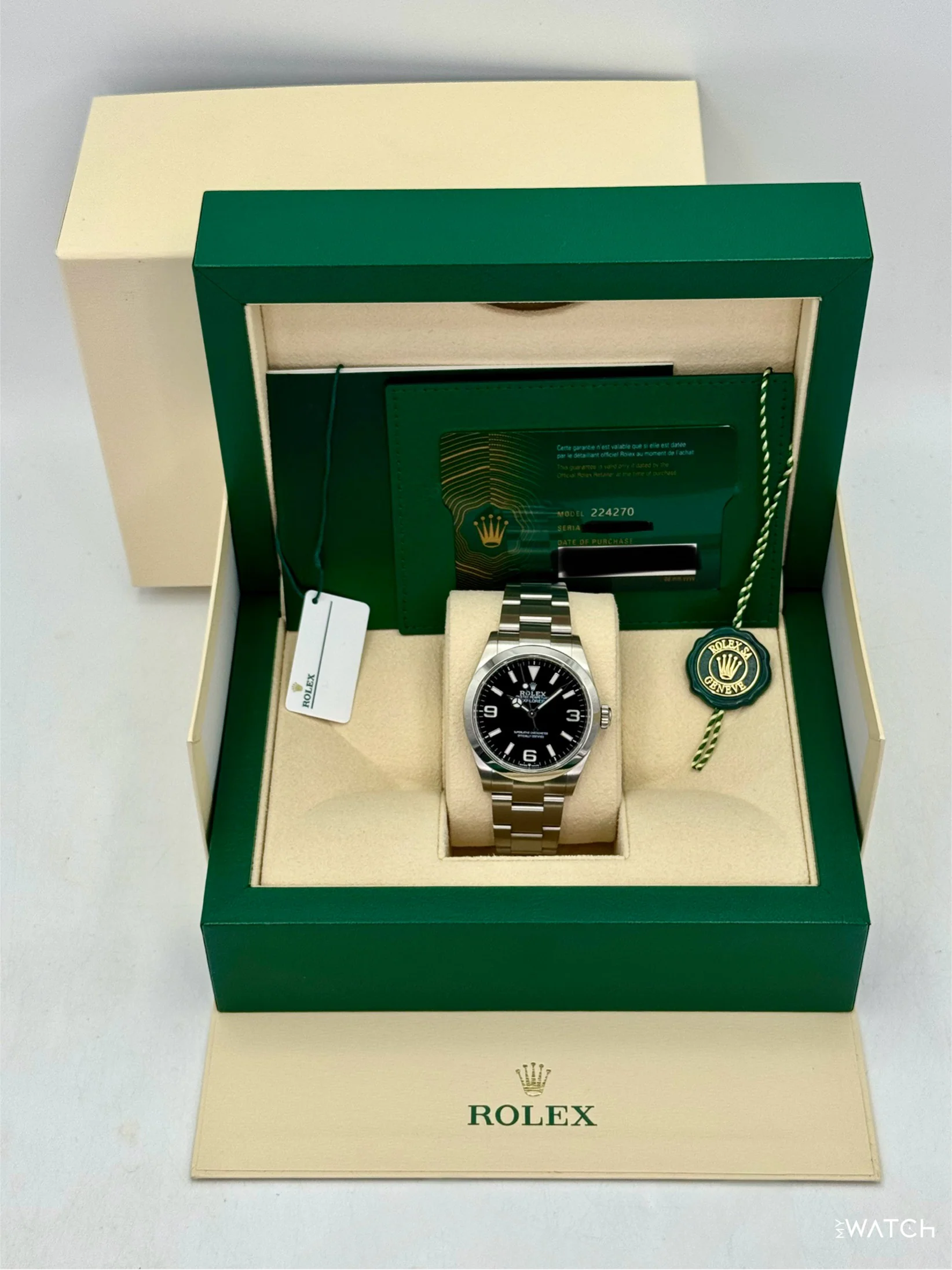 2023 Rolex Explorer 40mm 224270 Stainless Steel Black Dial - Image 9