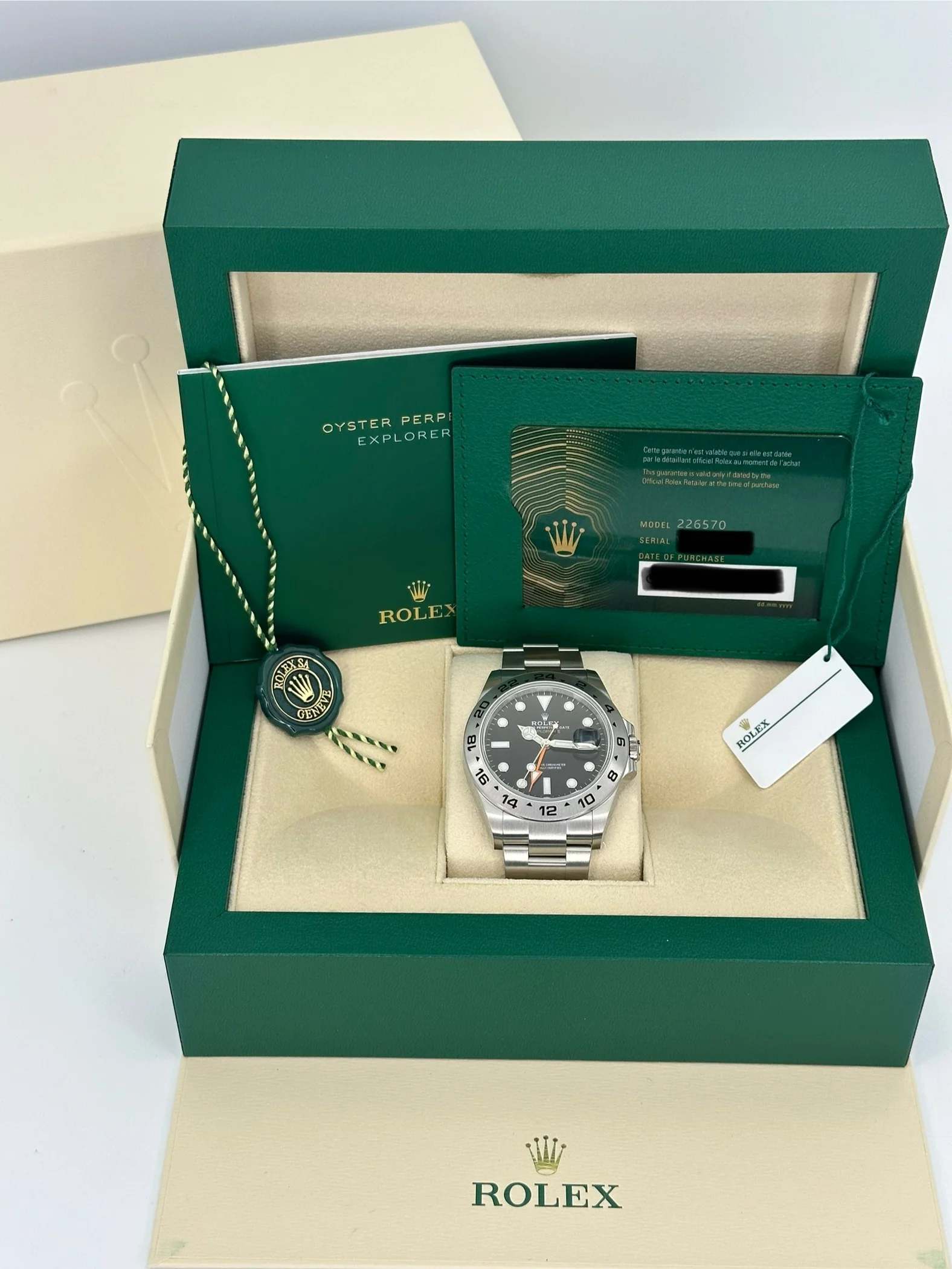 2023 Rolex Explorer II 42mm 226570 Black Dial - Image 12