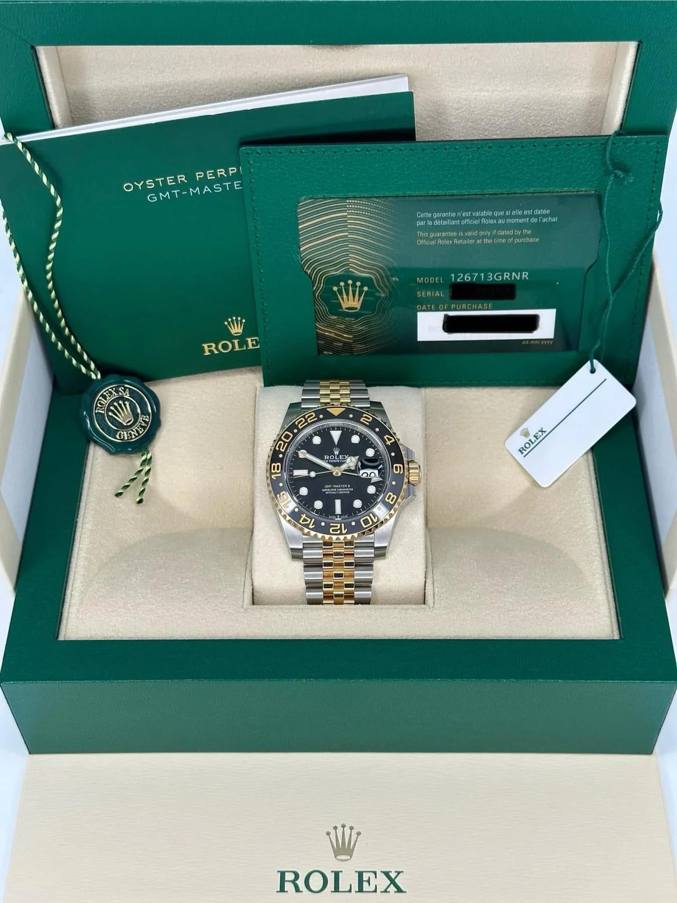 2023 Rolex GMT-Master II 40mm 126713GRNR Two-Tone Jubilee Black Dial - Image 11
