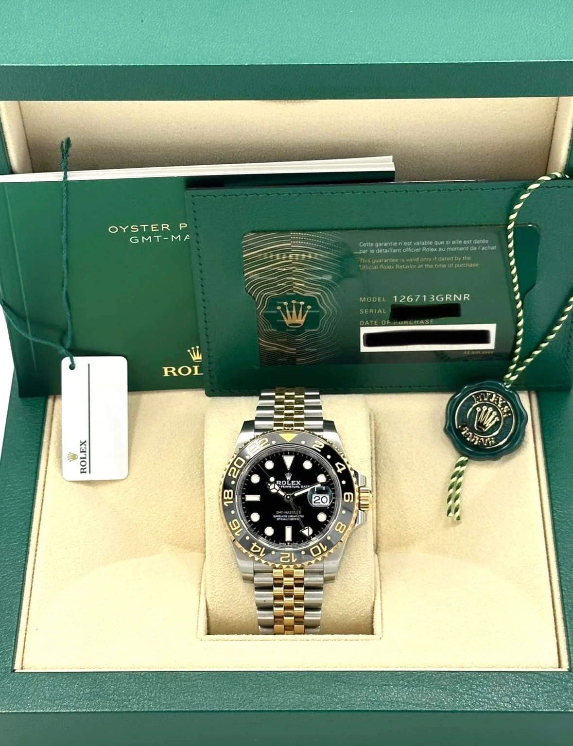 2023 Rolex GMT-Master II 40mm 126713GRNR Two-Tone Jubilee Black Dial - Image 17