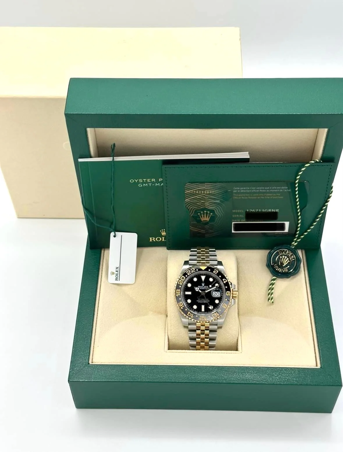 2023 Rolex GMT-Master II 40mm 126713GRNR Two-Tone Jubilee Black Dial - Image 18