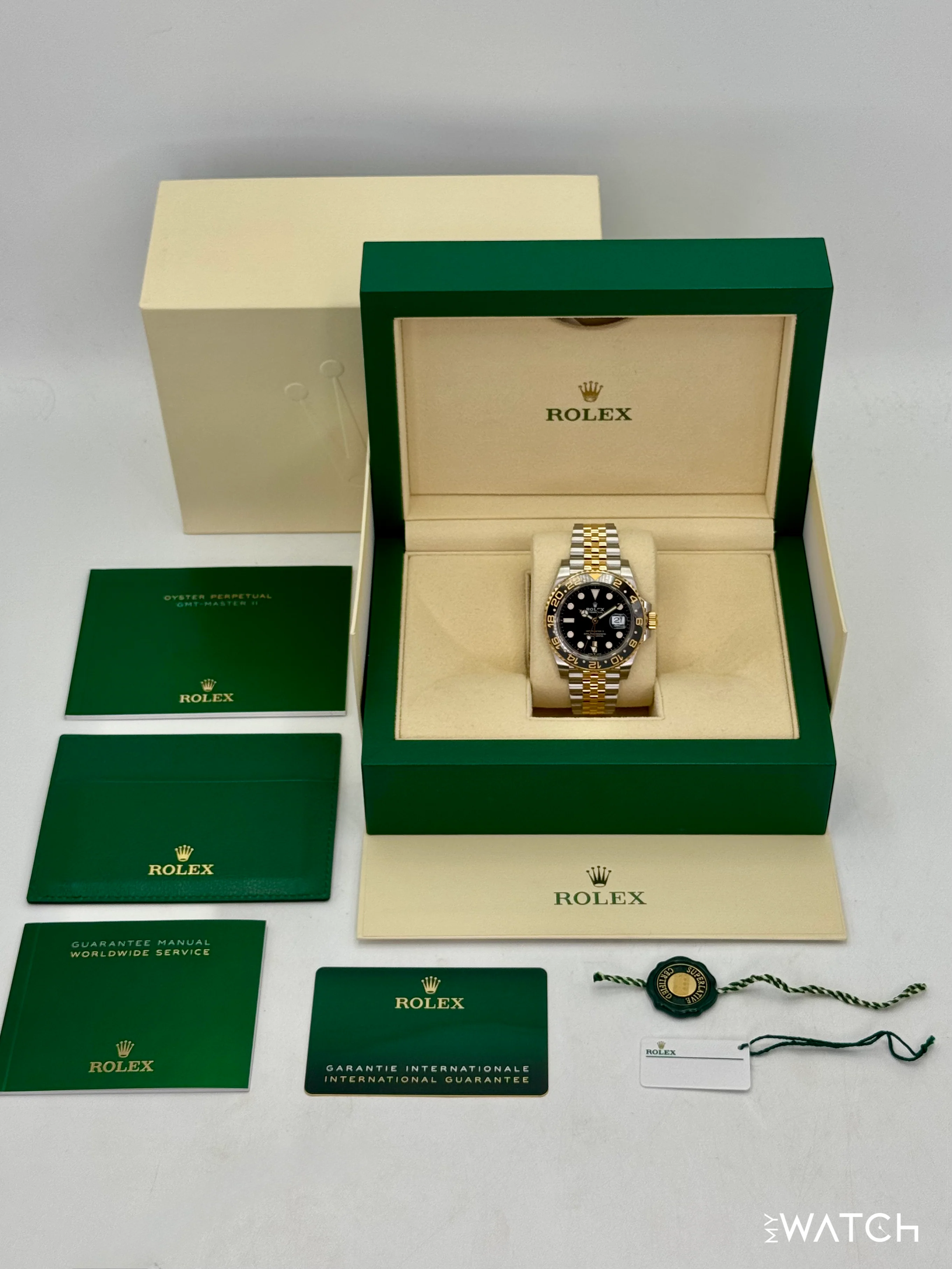 2023 Rolex GMT-Master II 40mm 126713GRNR Two-Tone Jubilee - Image 10