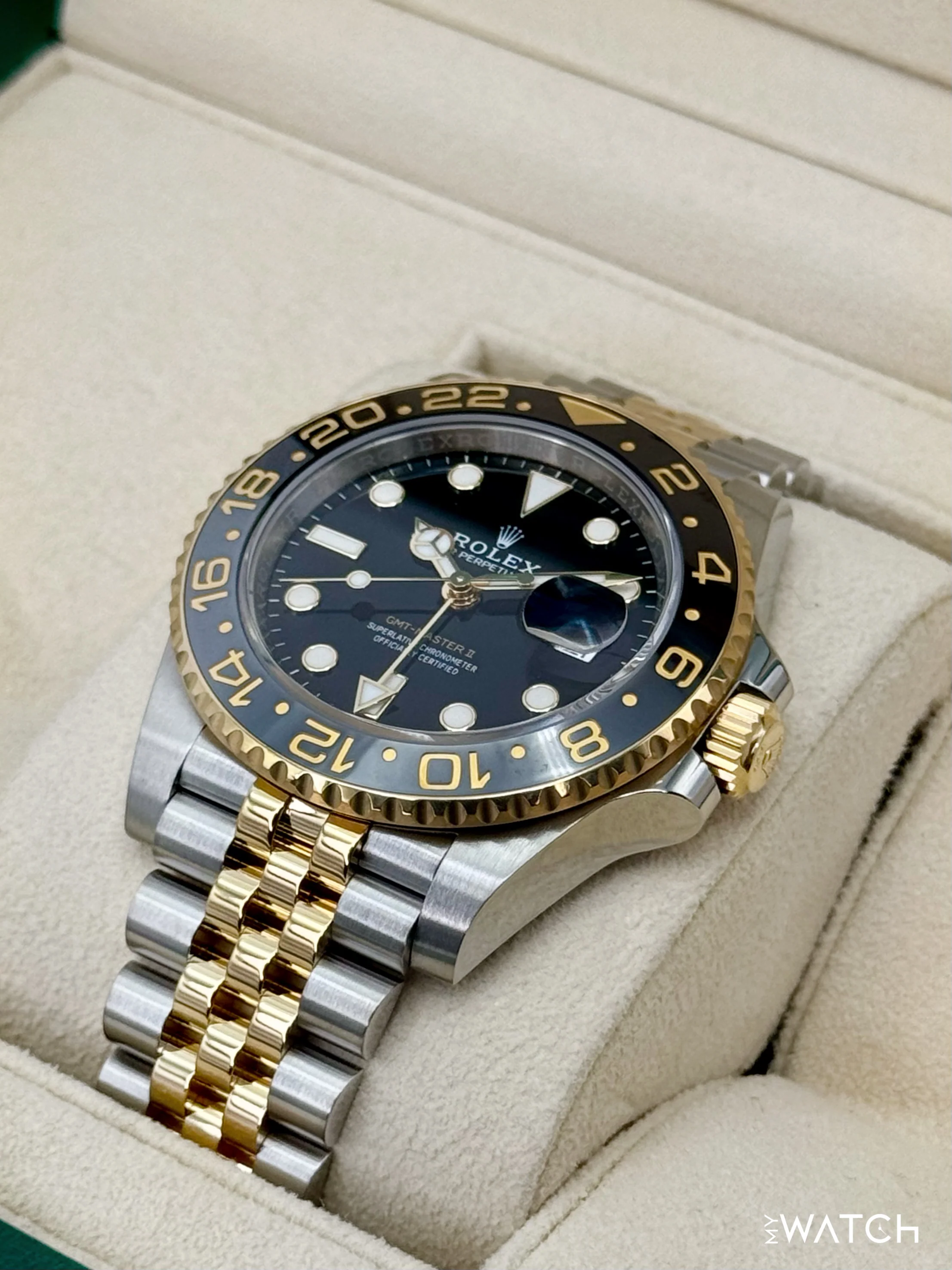 2023 Rolex GMT-Master II 40mm 126713GRNR Two-Tone Jubilee - Image 5