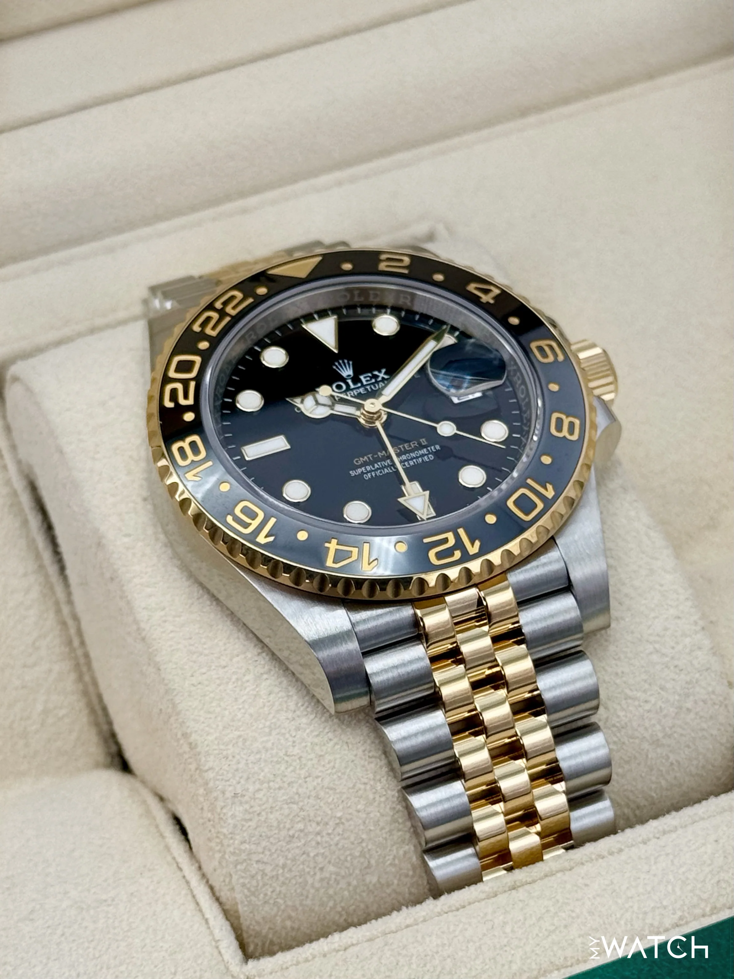 2023 Rolex GMT-Master II 40mm 126713GRNR Two-Tone Jubilee - Image 6