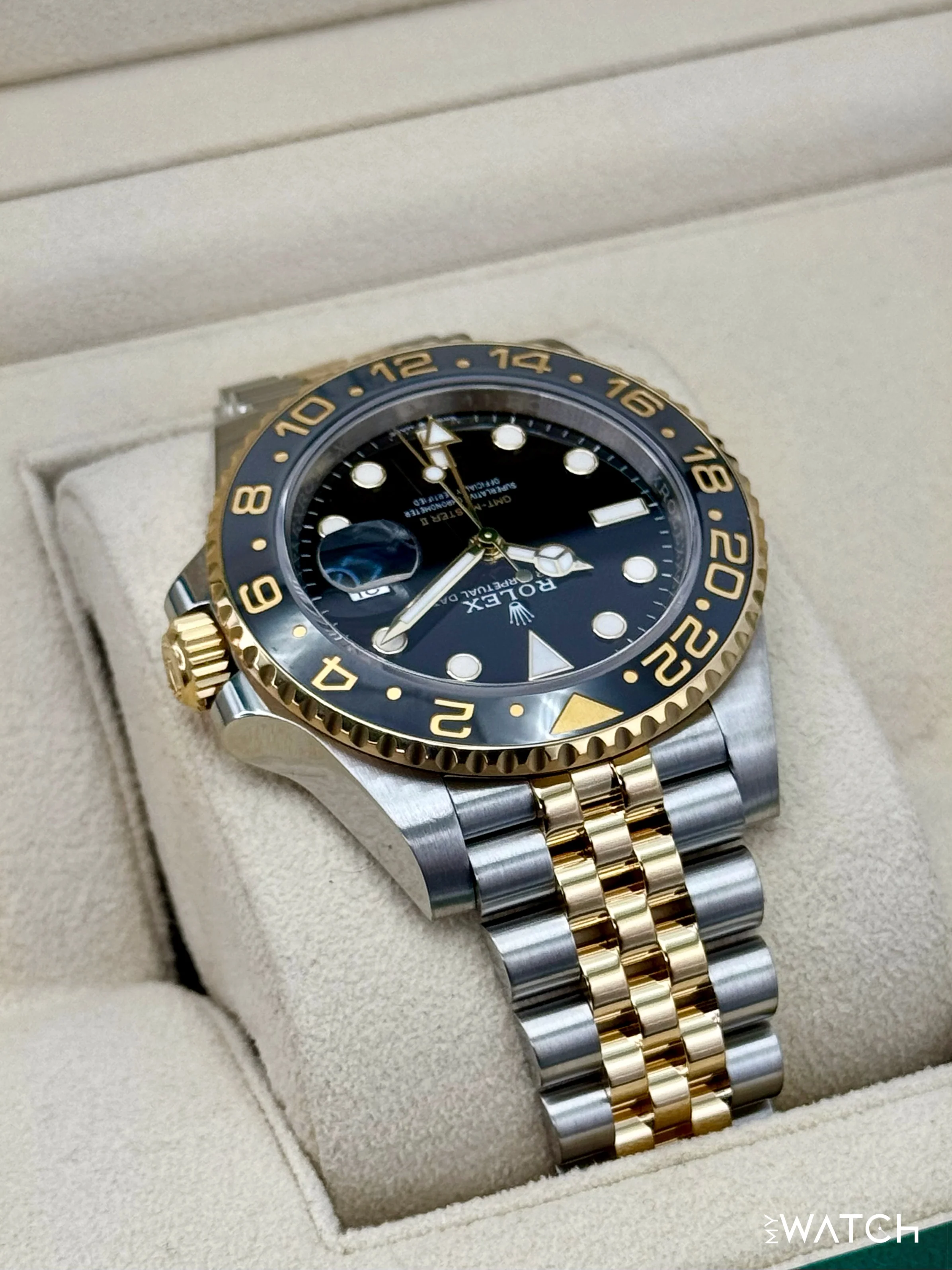 2023 Rolex GMT-Master II 40mm 126713GRNR Two-Tone Jubilee - Image 8