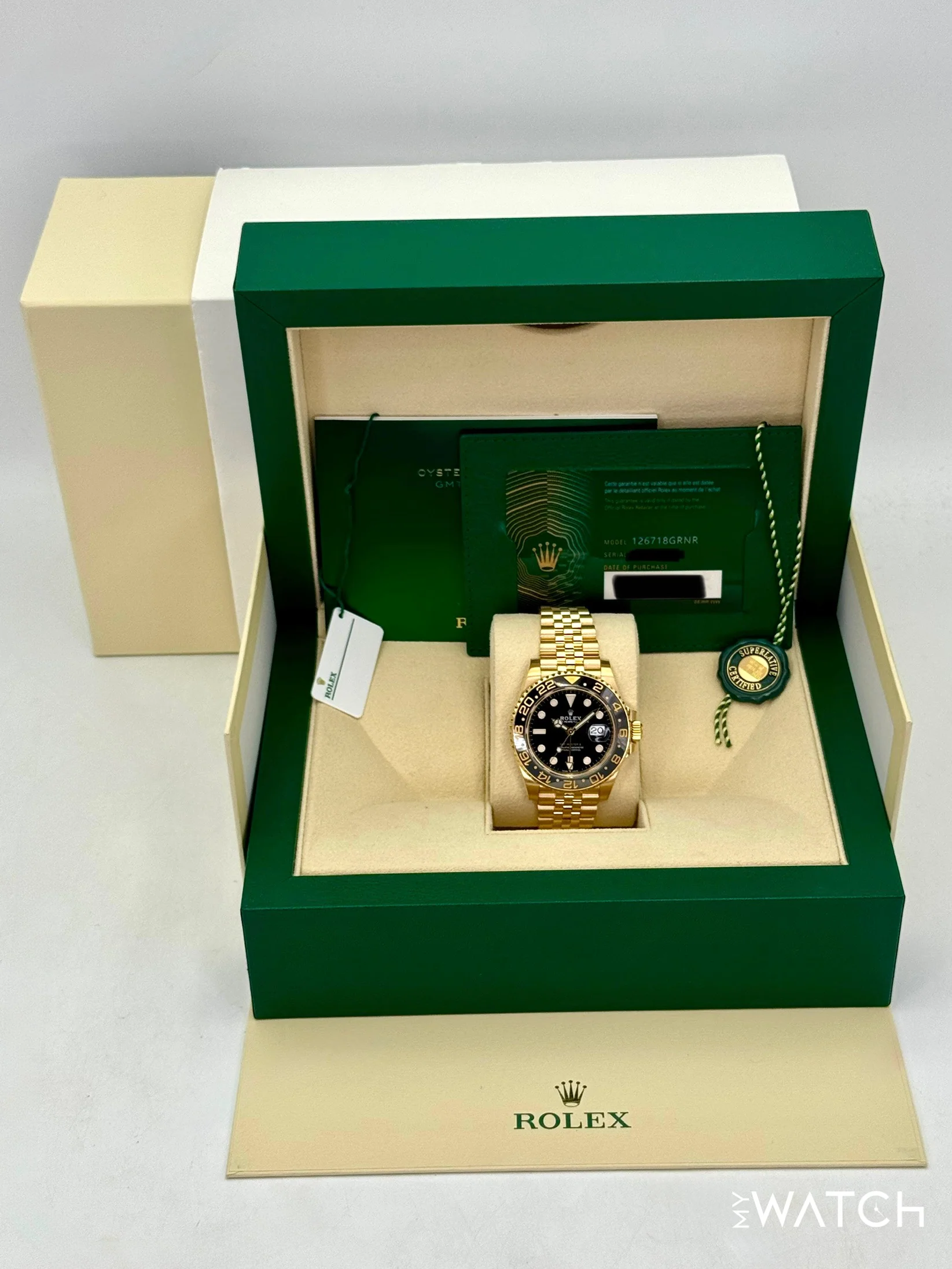 2023 Rolex GMT-Master II 40mm 126718GRNR Jubilee Black Dial - Image 9
