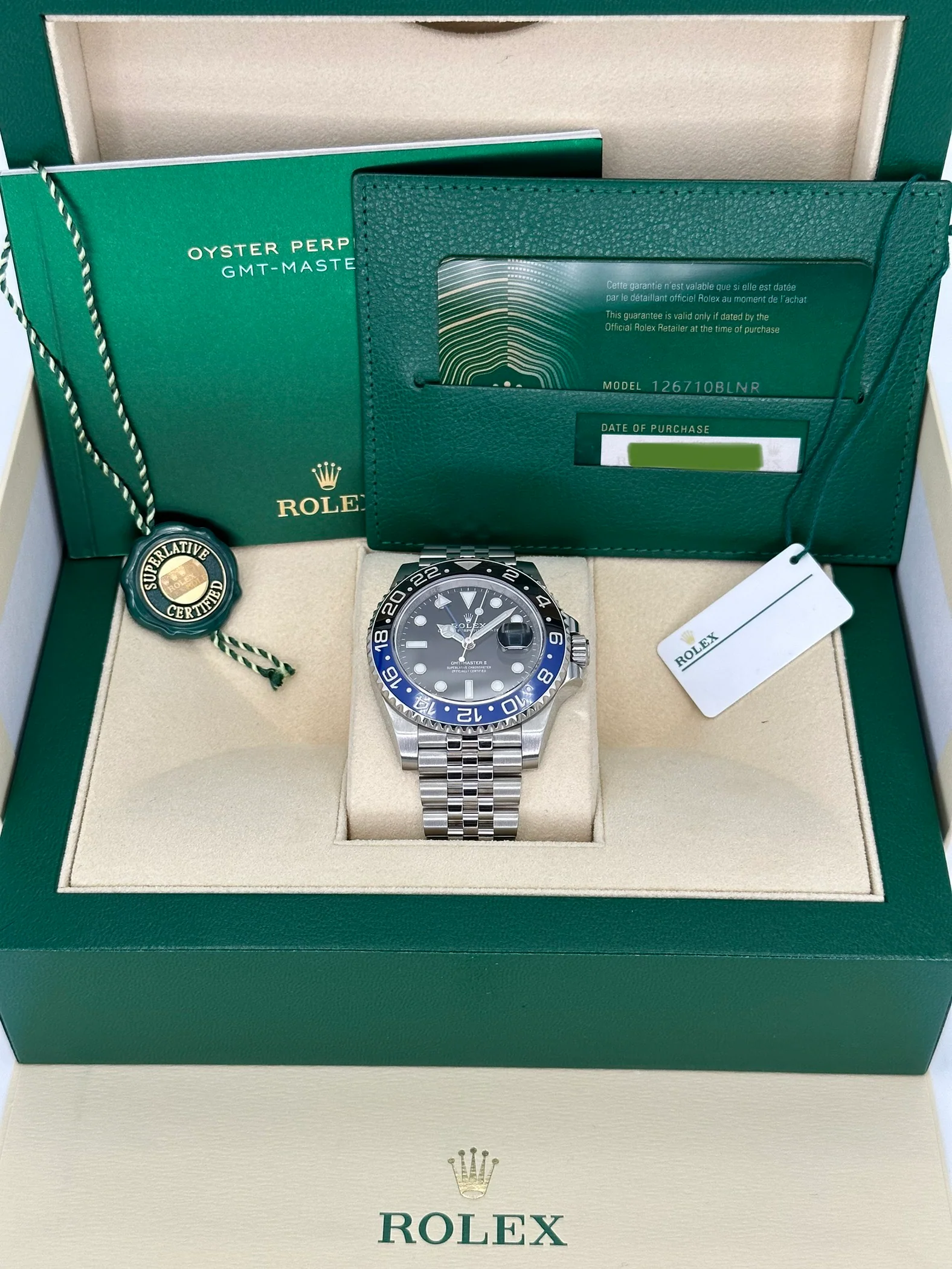 2023 Rolex GMT-Master II "Batgirl" 40mm 126710BLNR Jubilee Black Dial - Image 11