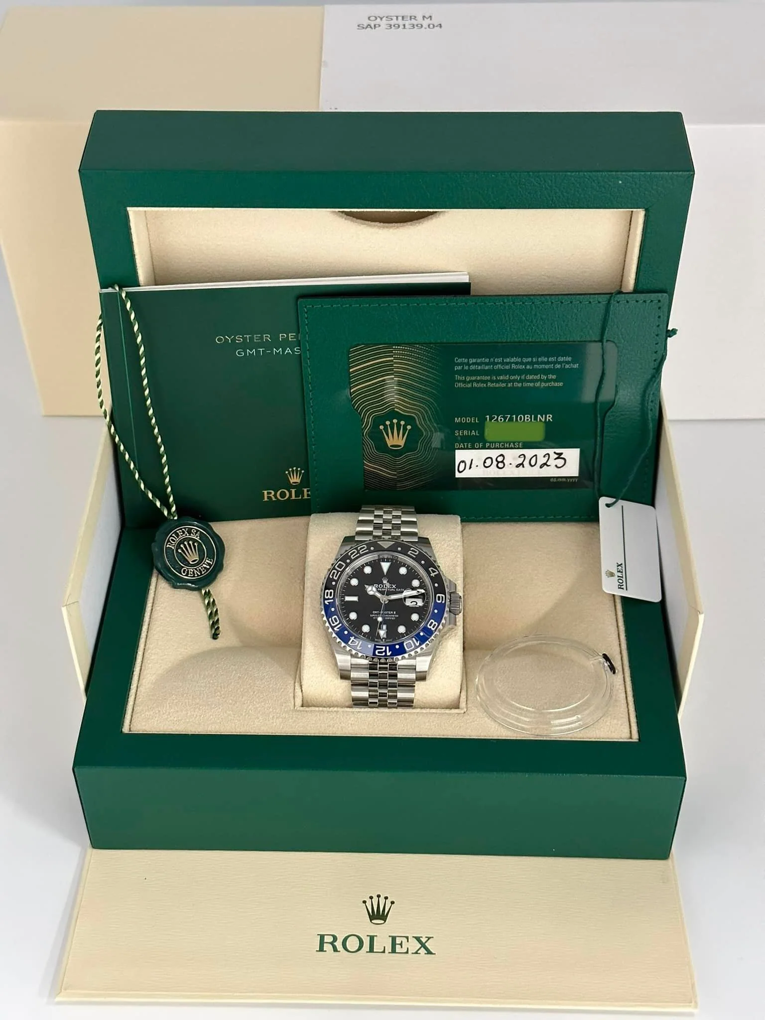 NEW 2023 Rolex GMT-Master II "Batgirl" 40mm 126710BLNR Jubilee Black Dial - Image 12