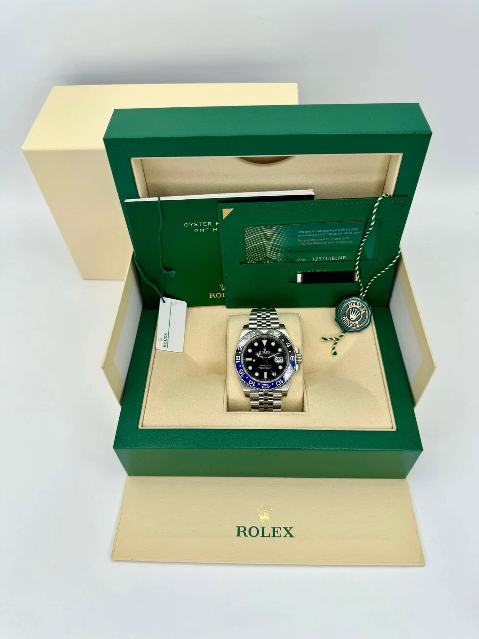 NEW 2023 Rolex GMT-Master II "Batgirl" 40mm 126710BLNR Jubilee Black Dial - Image 12