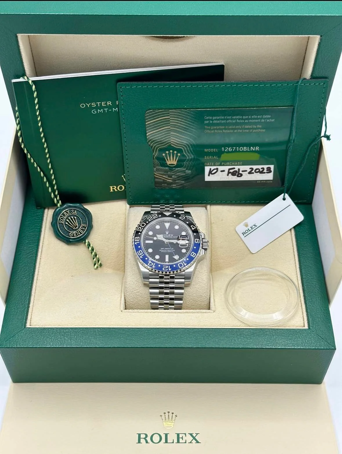 2023 Rolex GMT Master II "Batgirl" 40mm 126710BLNR Jubilee Black Dial - Image 11