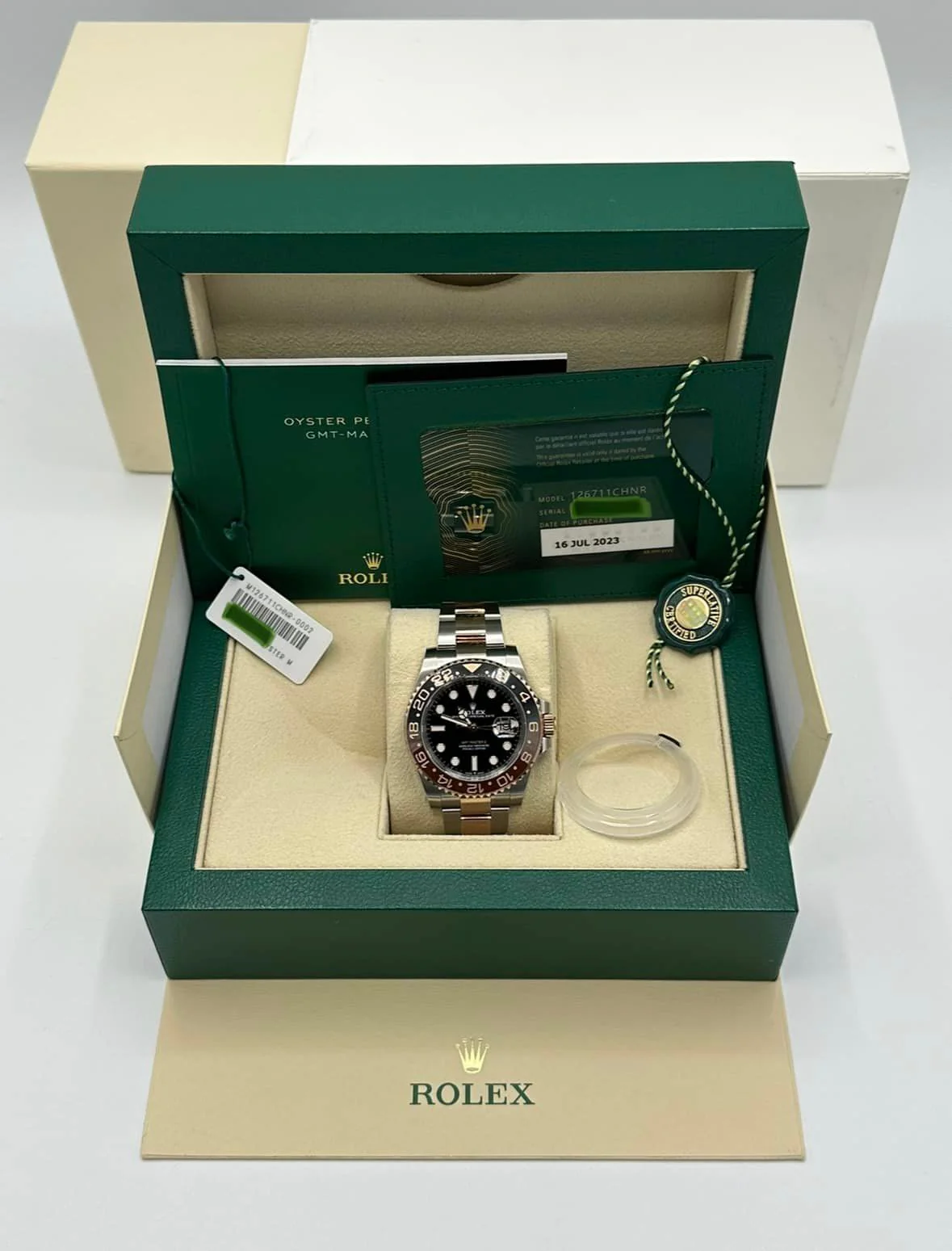 NEW 2023 Rolex GMT-Master II "Rootbeer" 40mm 126711CHNR Two-Tone - Image 11