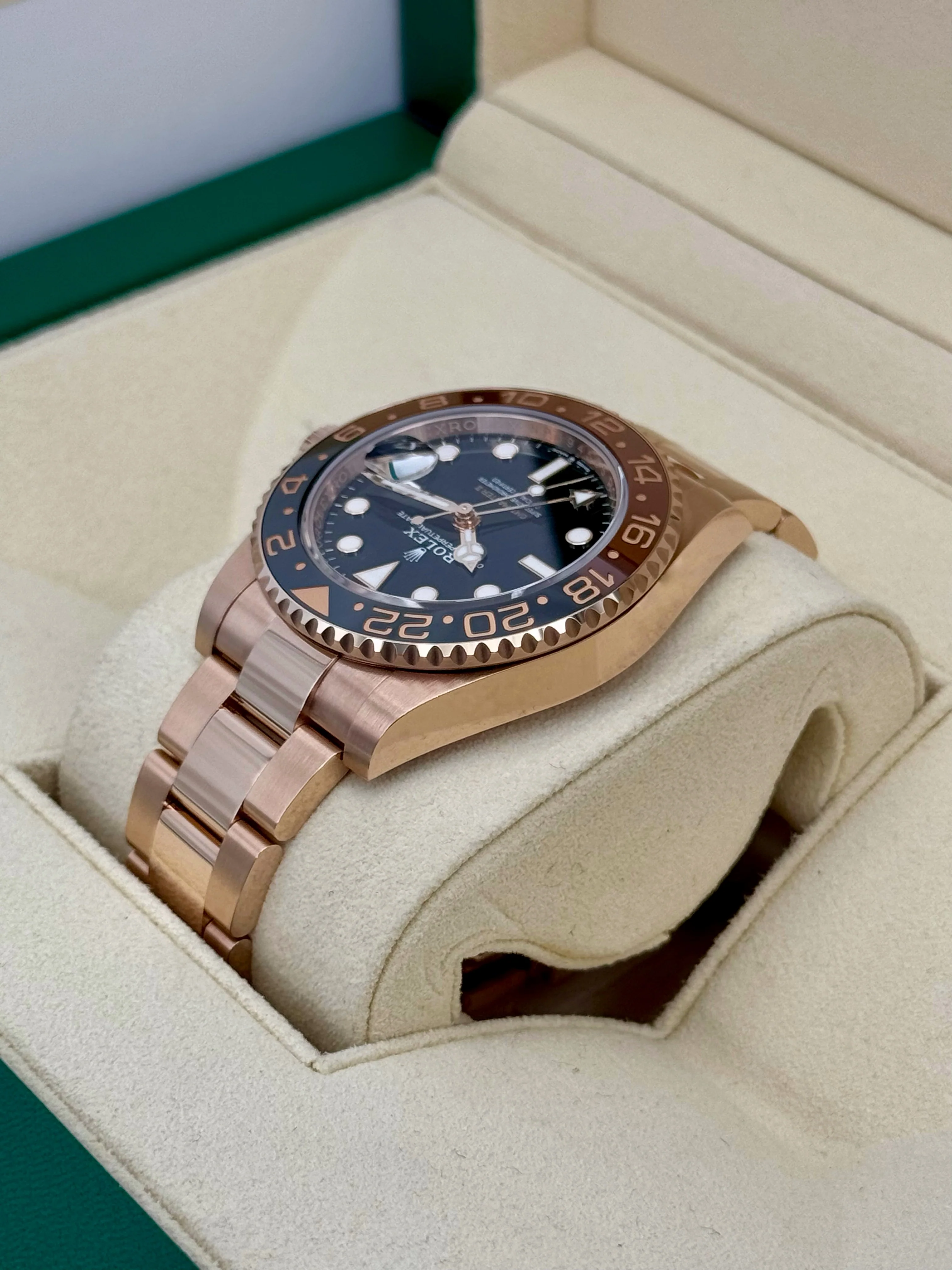 2023 Rolex GMT-Master II "Rootbeer" 40mm 126715CHNR Rose Gold - Image 7