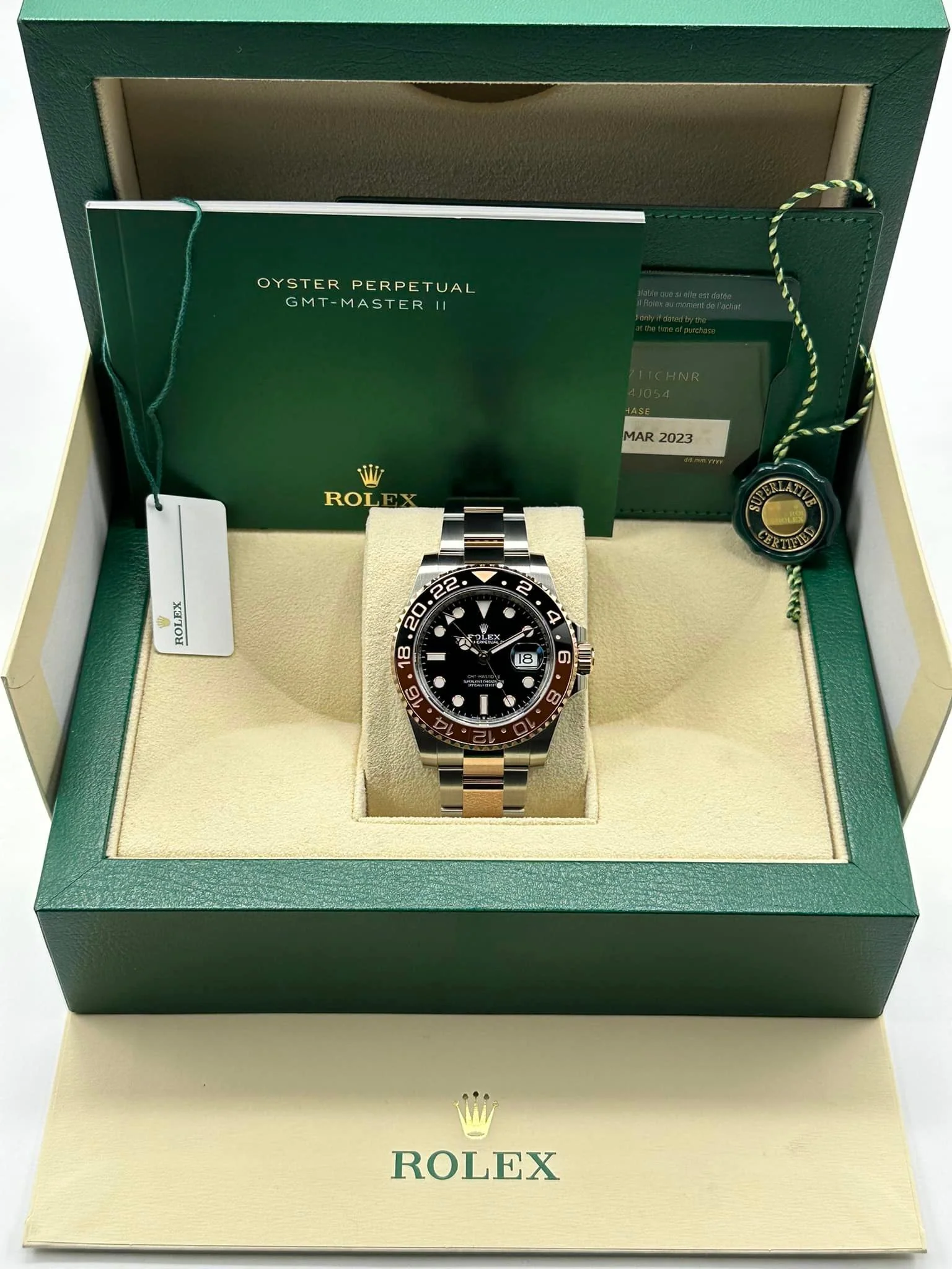 NEW 2023 Rolex GMT-Master II "Rootbeer" 40mm 126711CHNR Two-Tone - Image 11