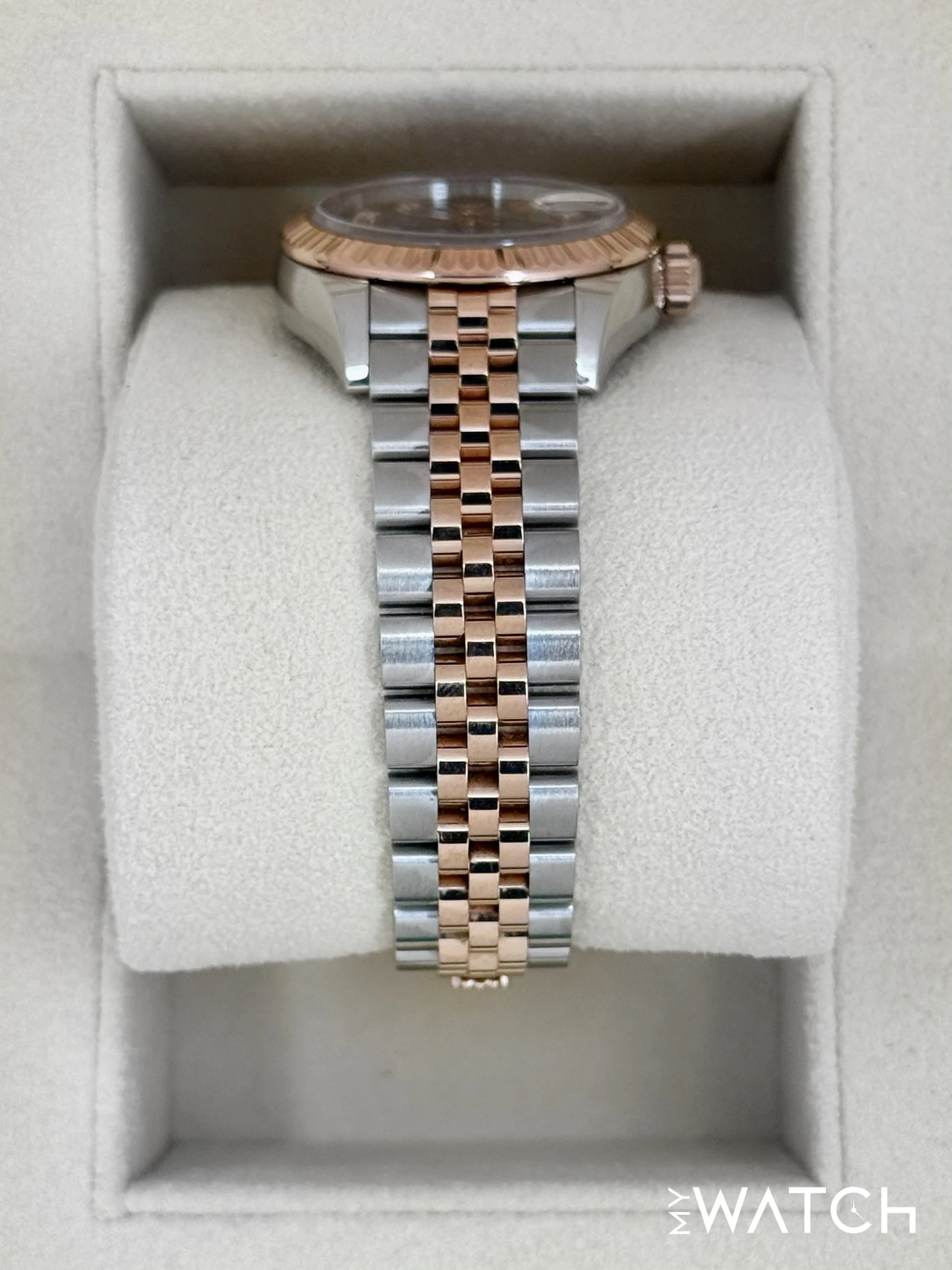 2023 Rolex Ladies Datejust 28mm 279171 Two-Tone Chocolate Diamond Dial - Image 3
