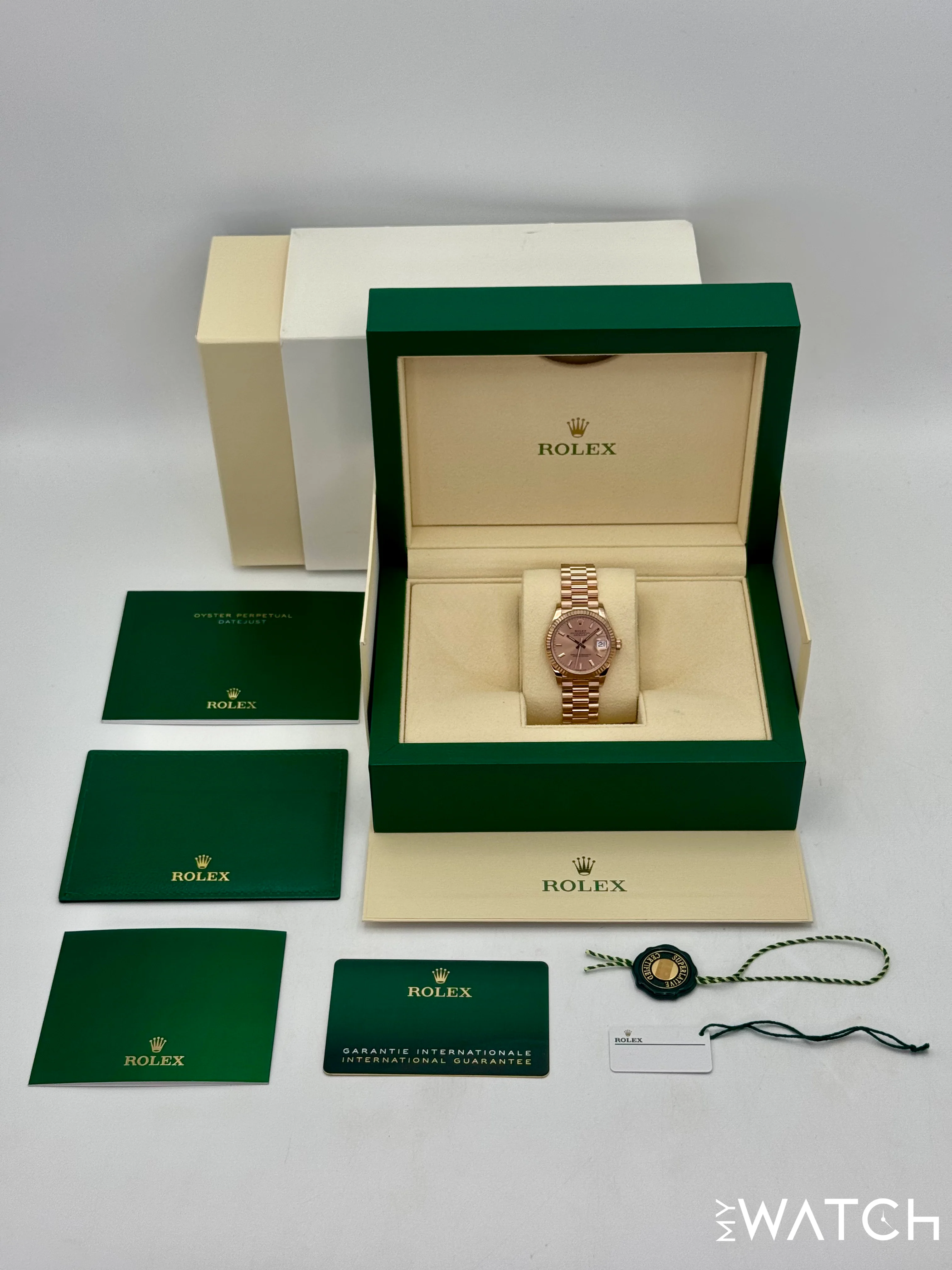 2023 Rolex Ladies Datejust 31mm 278275 Rose Gold Rose Dial - Image 10
