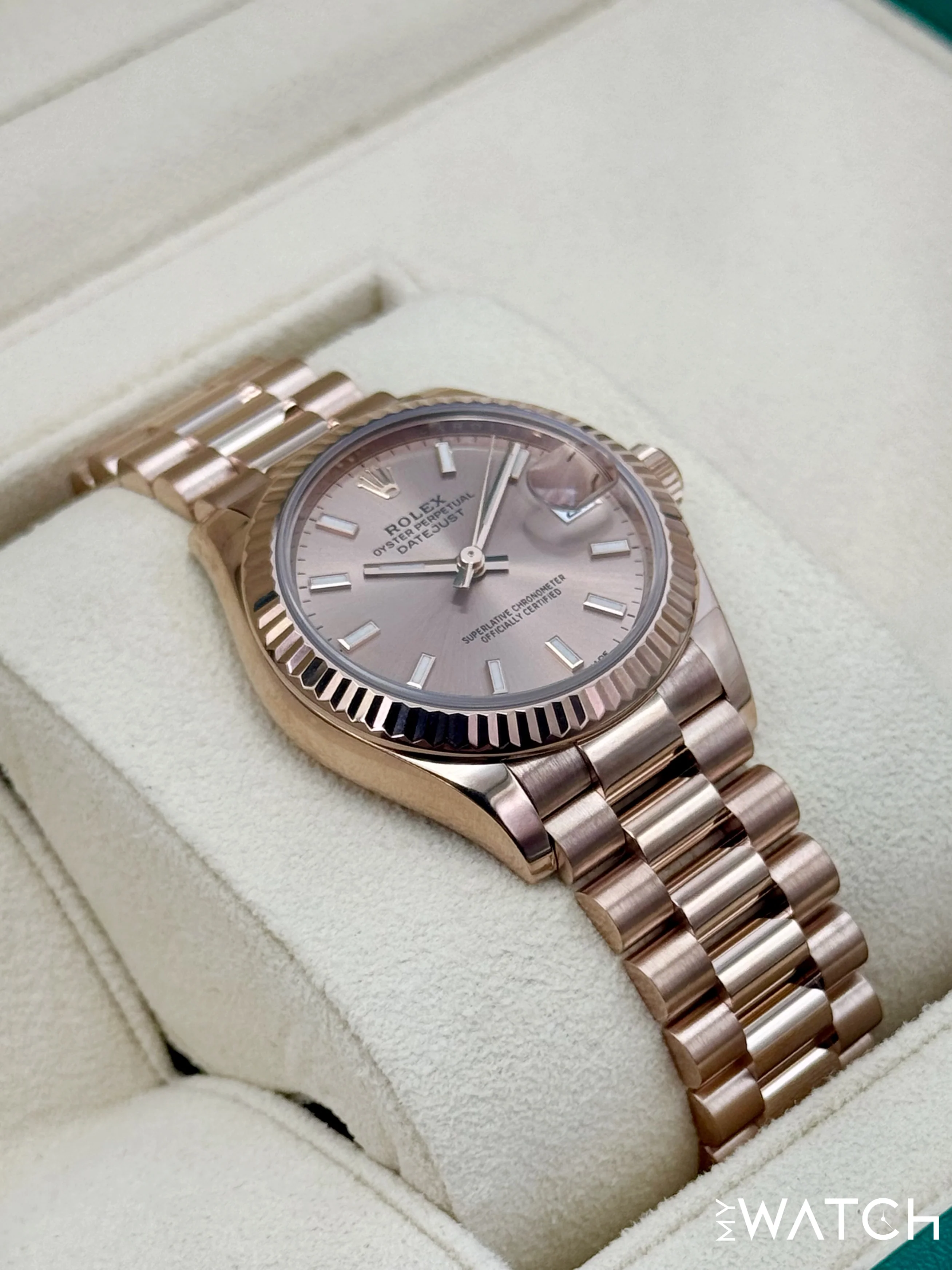 2023 Rolex Ladies Datejust 31mm 278275 Rose Gold Rose Dial - Image 6