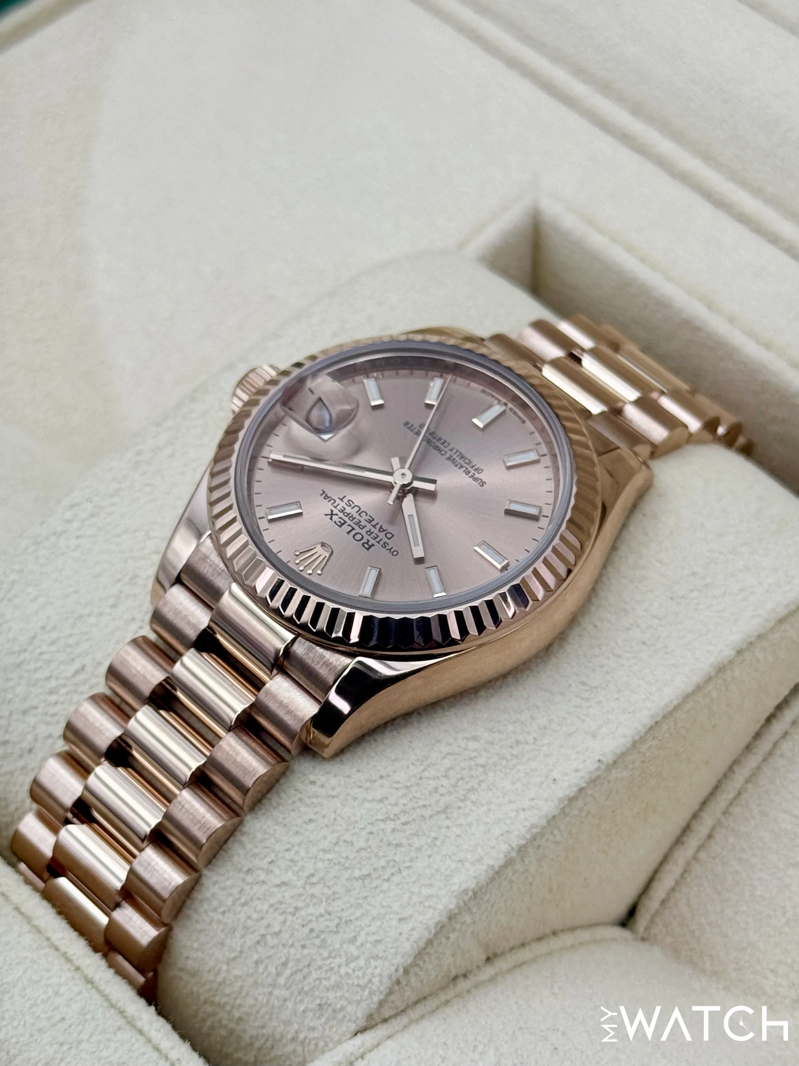 2023 Rolex Ladies Datejust 31mm 278275 Rose Gold Rose Dial - Image 7
