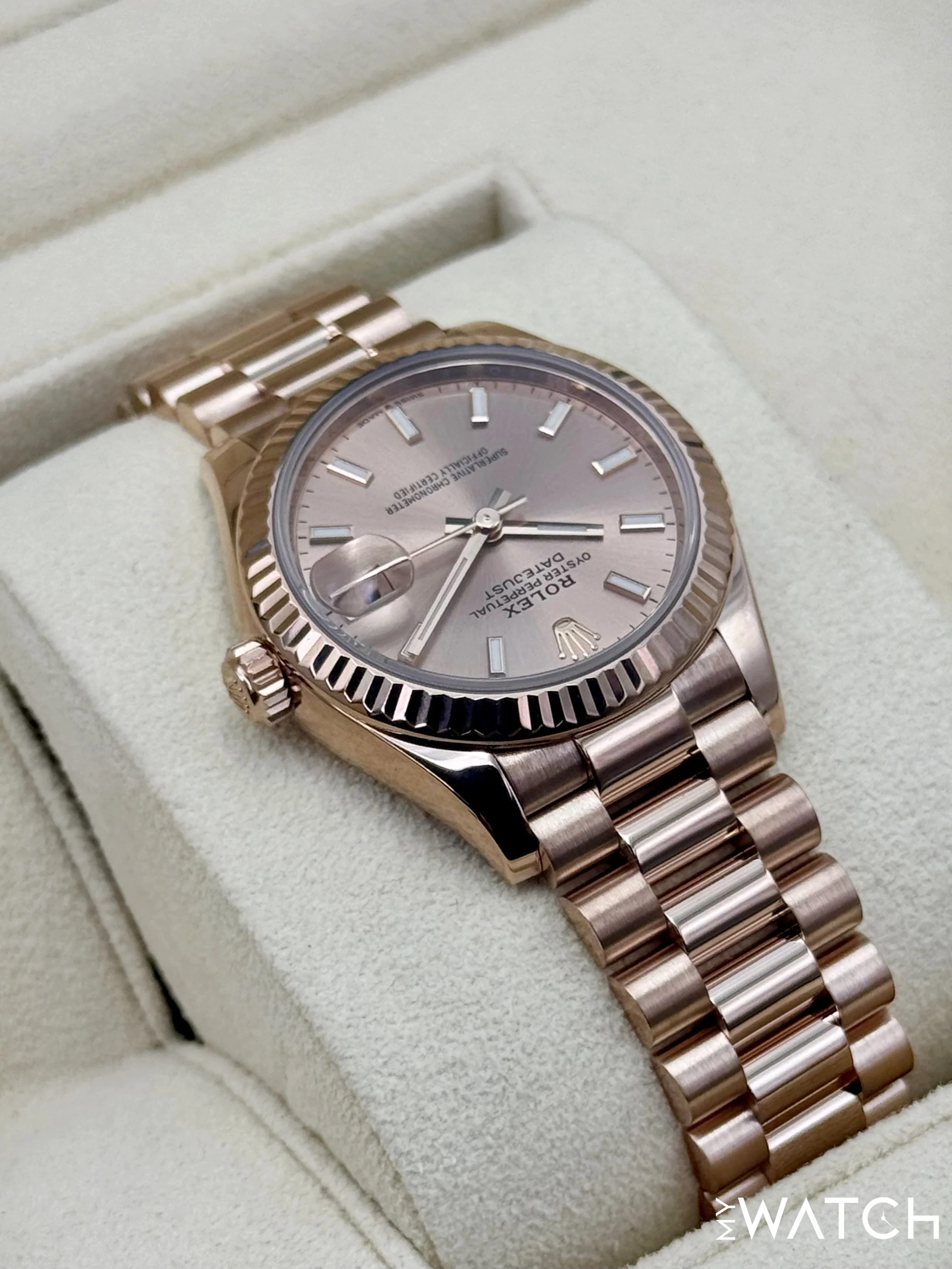 2023 Rolex Ladies Datejust 31mm 278275 Rose Gold Rose Dial - Image 8