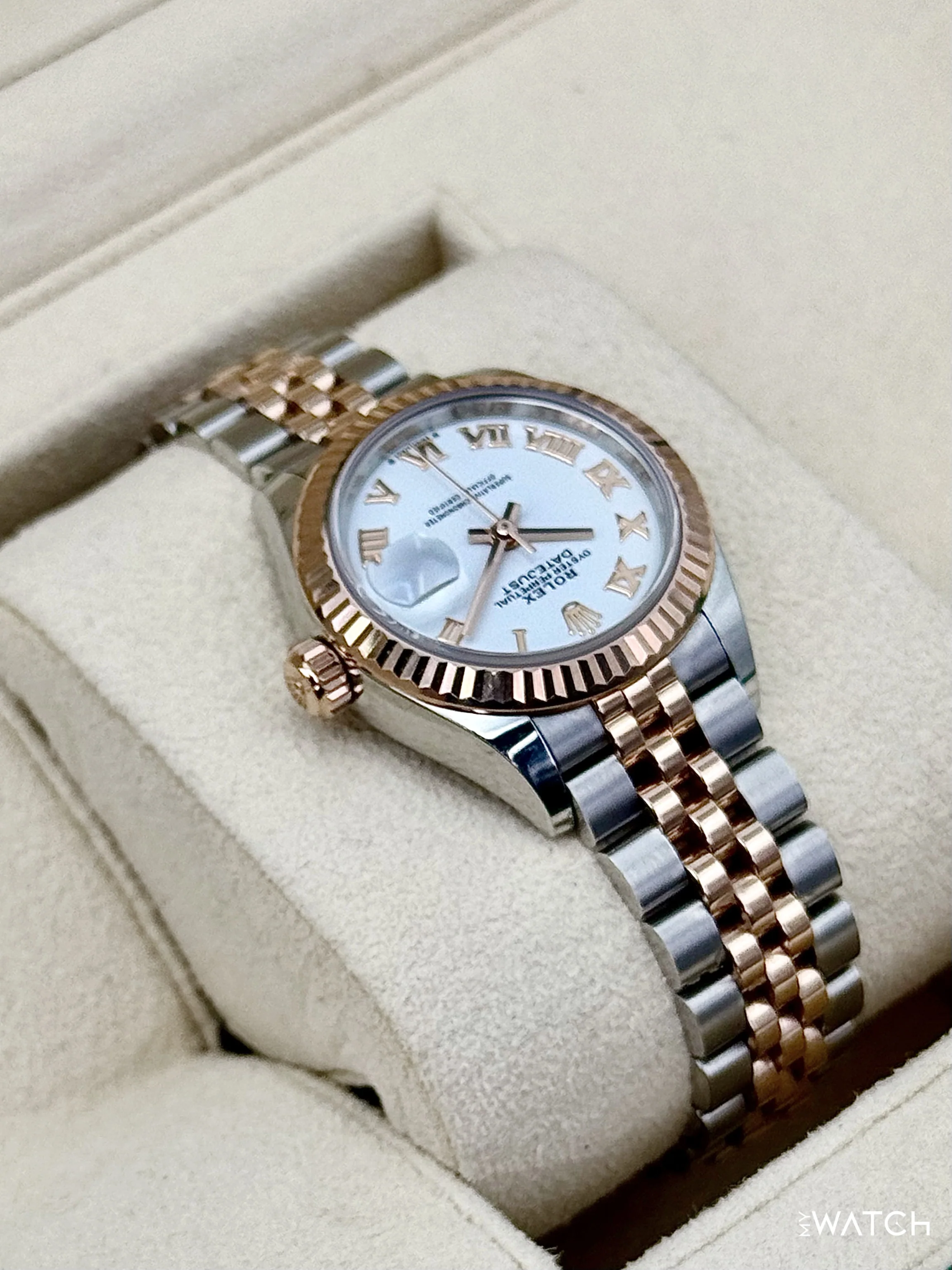 2023 Rolex Lady-Datejust 28mm 279171 Two-Tone Jubilee White Dial - Image 8