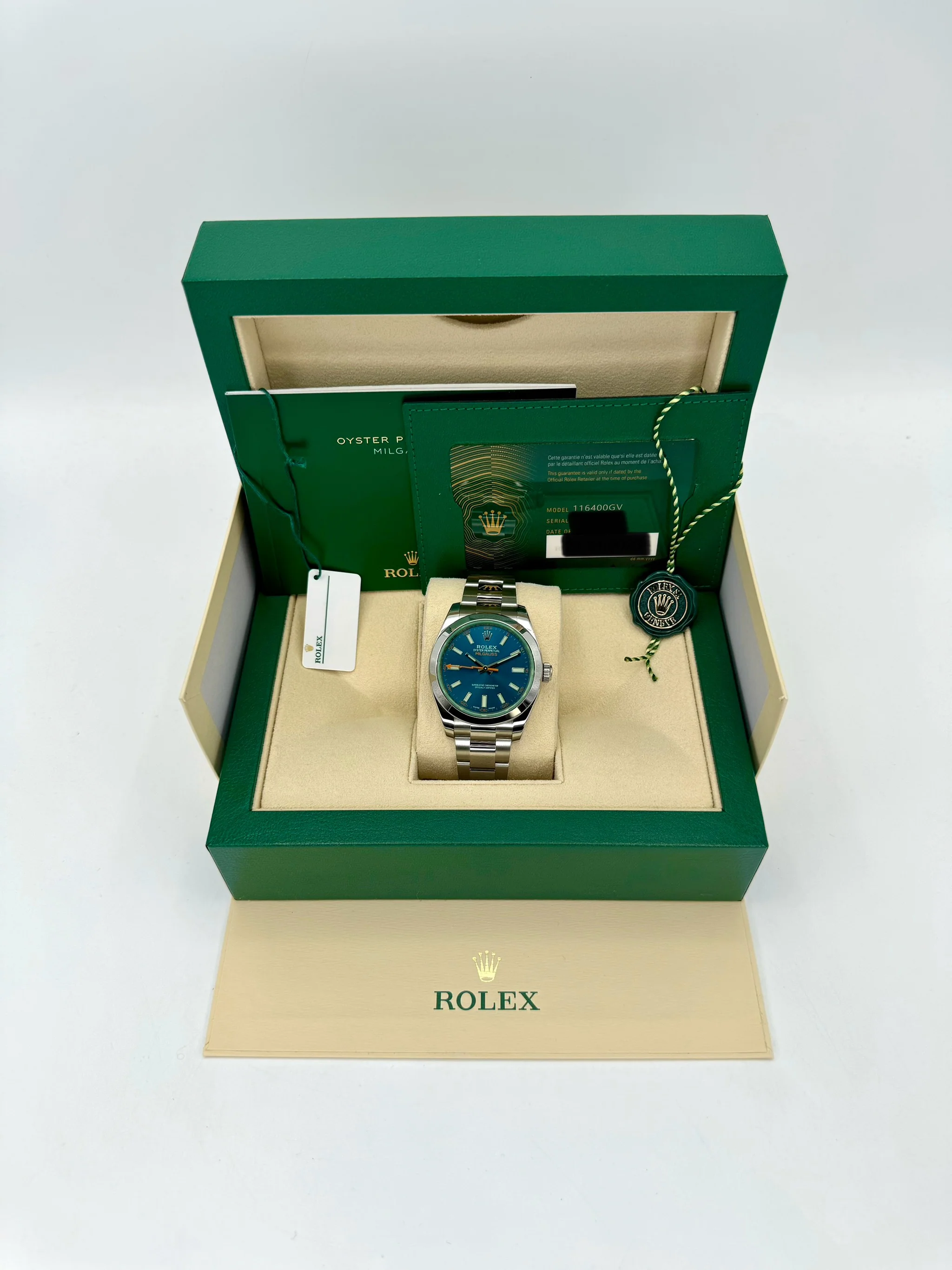 2023 Rolex Milgauss 40mm 116400GV Stainless Steel Blue Dial - Image 11