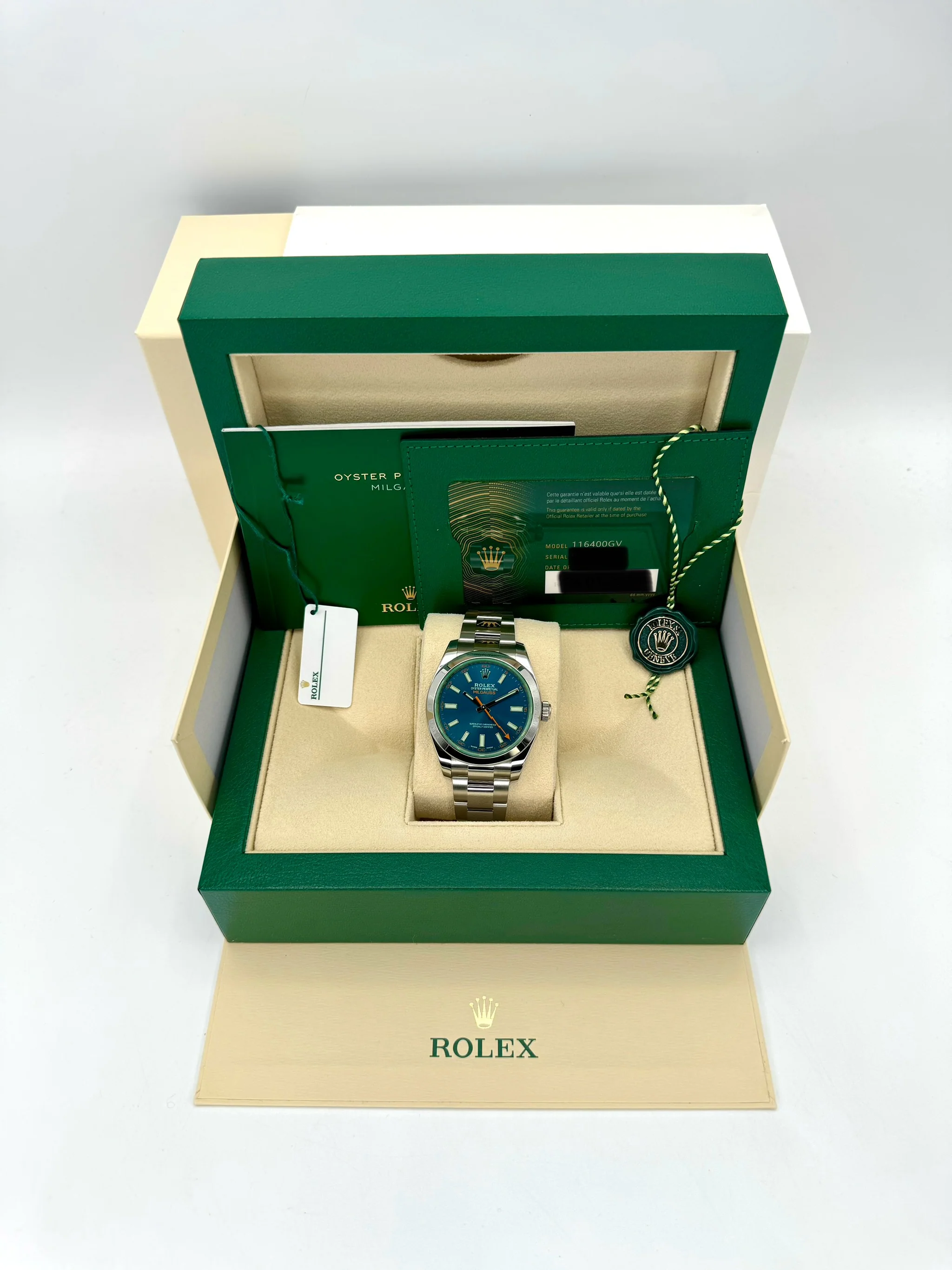 2023 Rolex Milgauss 40mm 116400GV Stainless Steel Blue Dial - Image 12