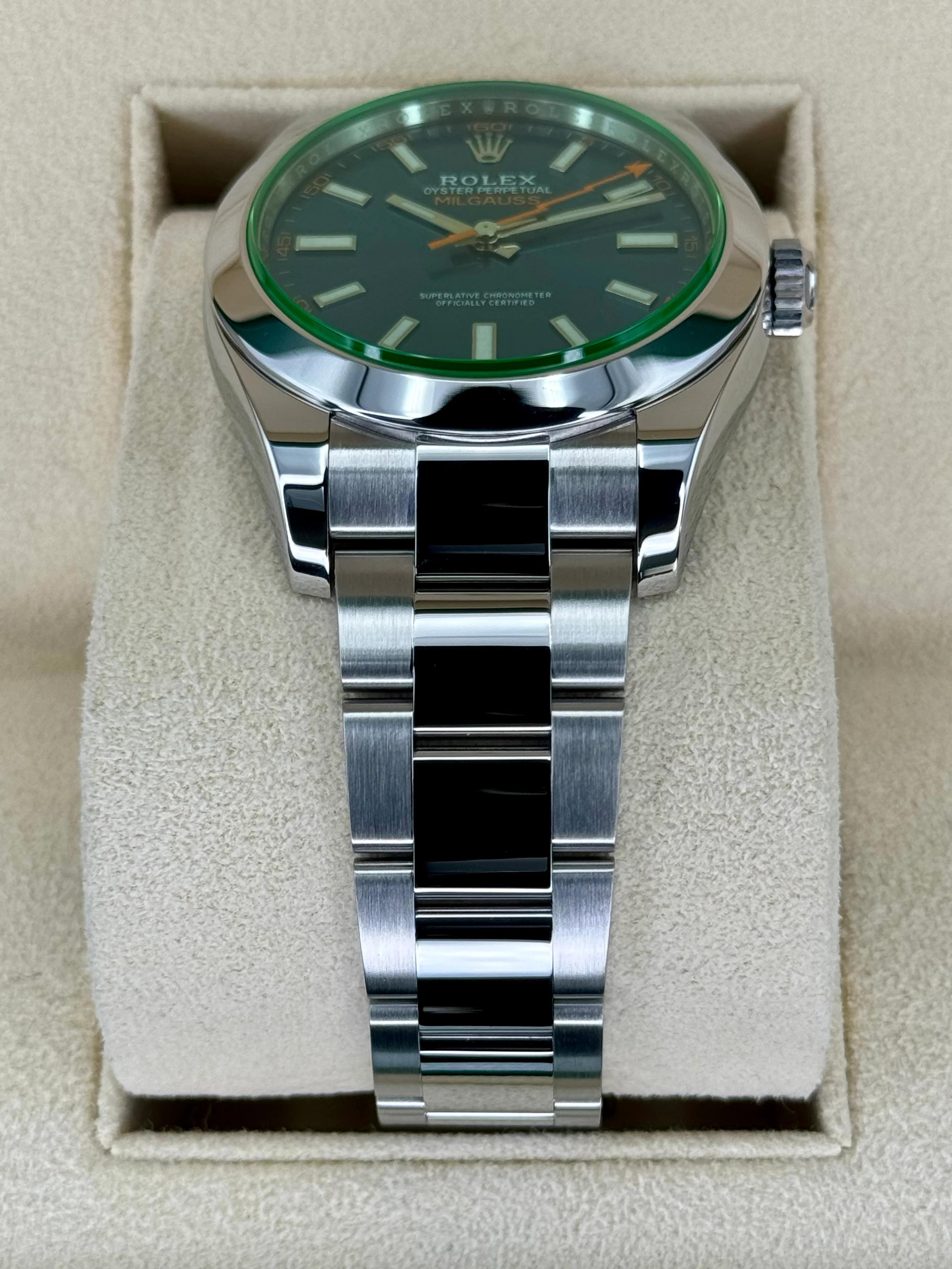 2023 Rolex Milgauss 40mm 116400GV Stainless Steel Blue Dial - Image 3