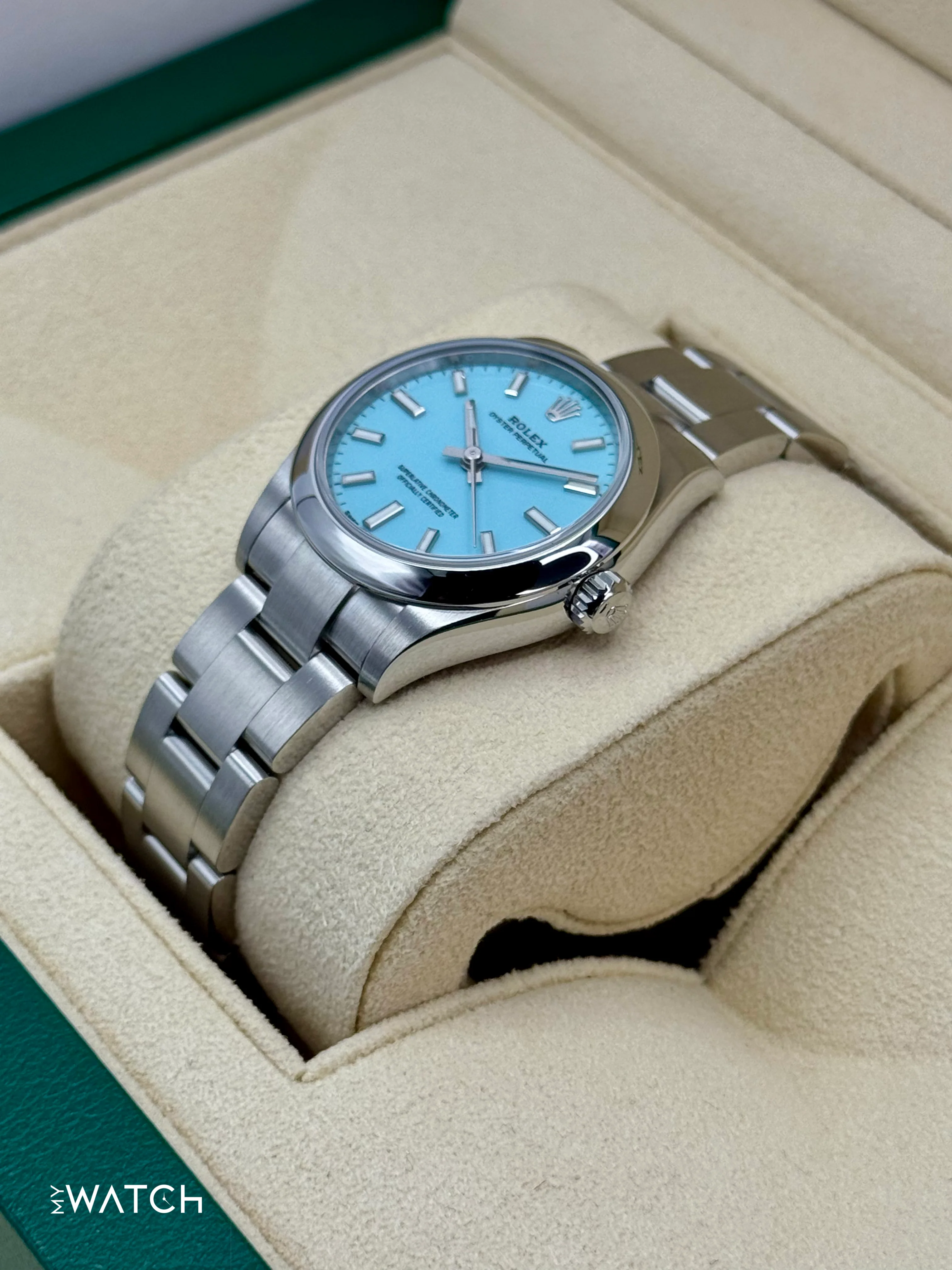 2023 Rolex Oyster Perpetual 31mm 277200 Turquoise Tiffany Blue Dial - Image 5