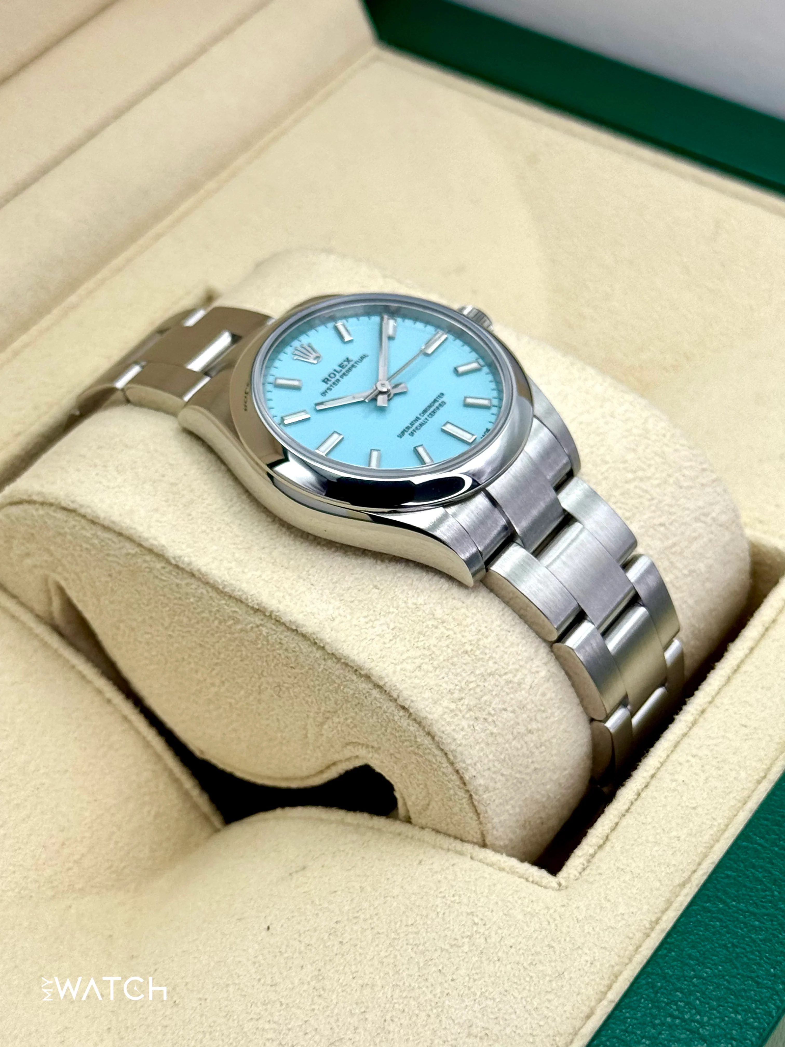 2023 Rolex Oyster Perpetual 31mm 277200 Turquoise Tiffany Blue Dial - Image 6
