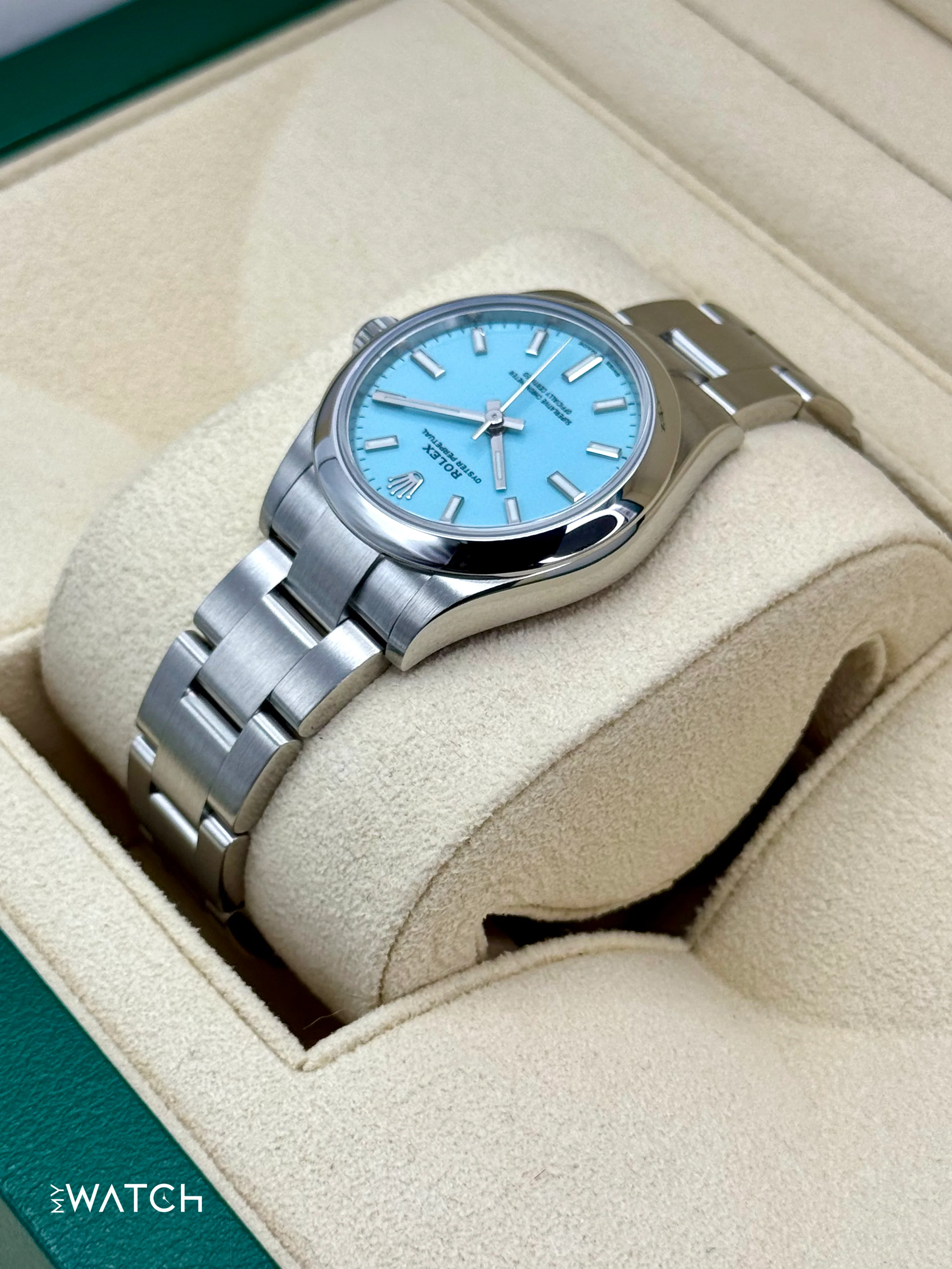 2023 Rolex Oyster Perpetual 31mm 277200 Turquoise Tiffany Blue Dial - Image 7