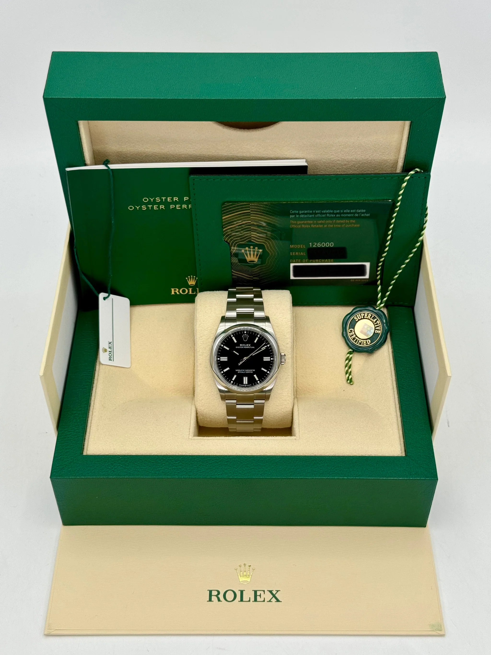 2023 Rolex Oyster Perpetual 36mm 126000 Black Dial - Image 11