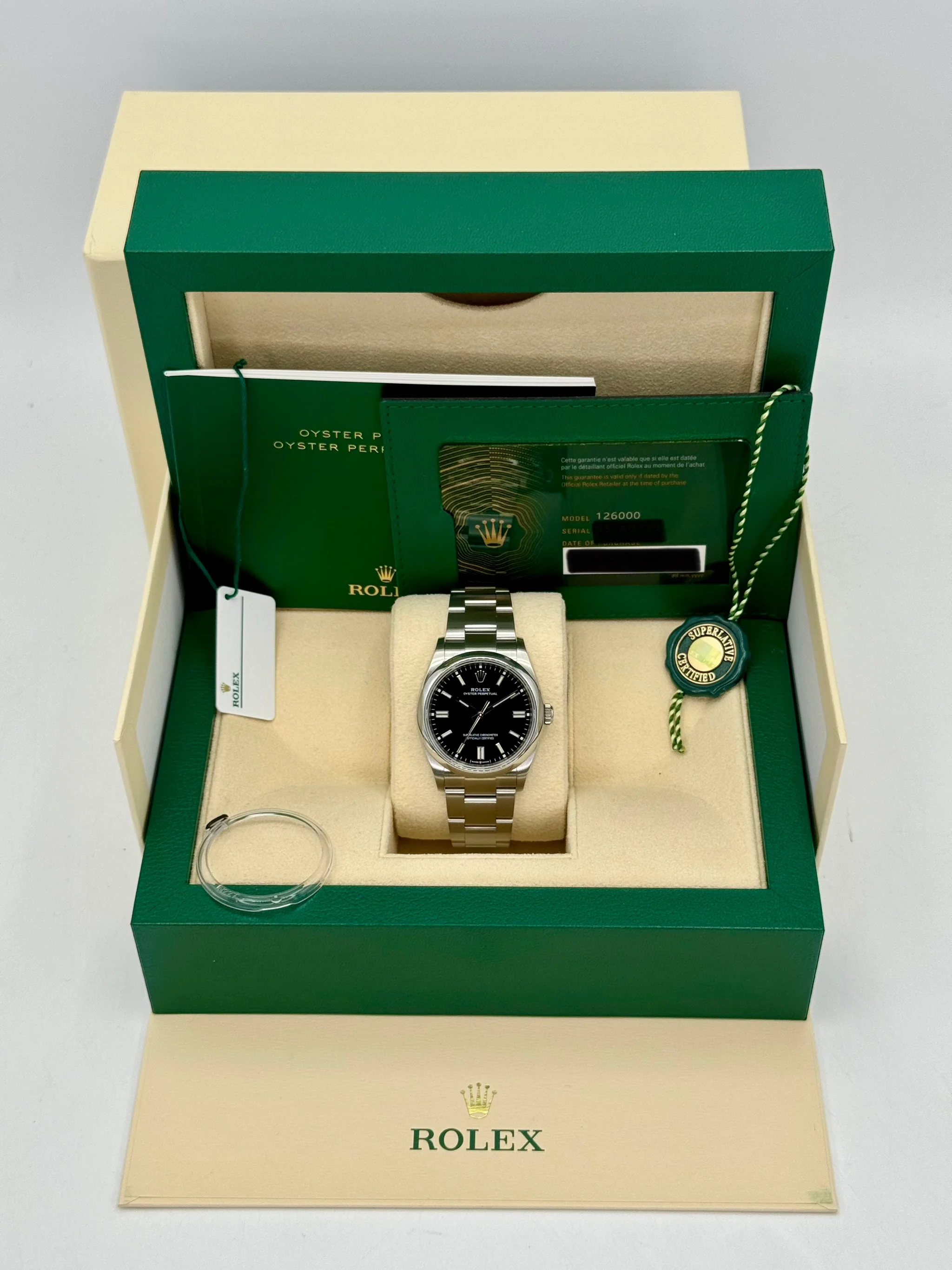 2023 Rolex Oyster Perpetual 36mm 126000 Black Dial - Image 12