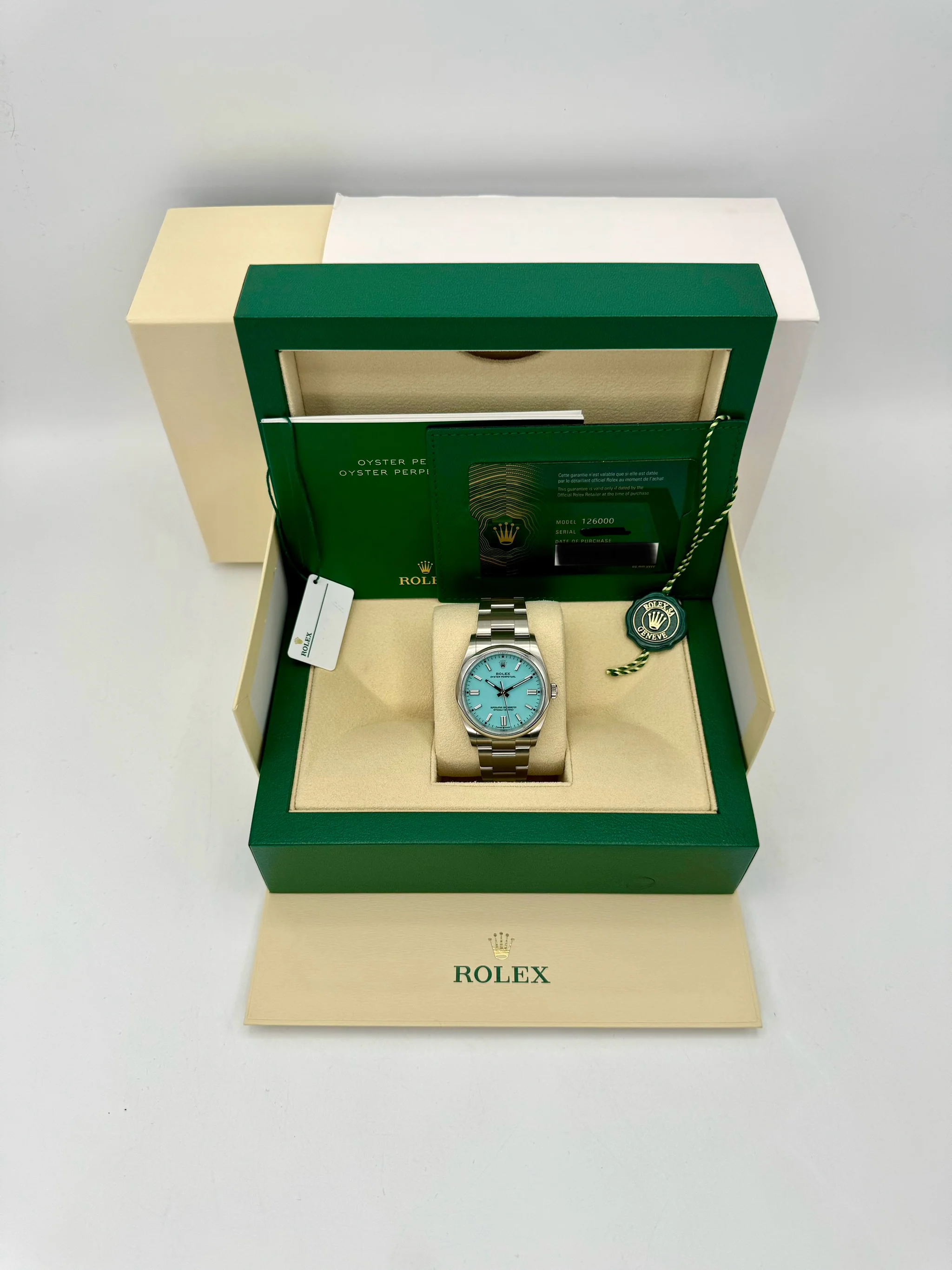 2023 Rolex Oyster Perpetual 36mm 126000 Tiffany Blue Dial - Image 12