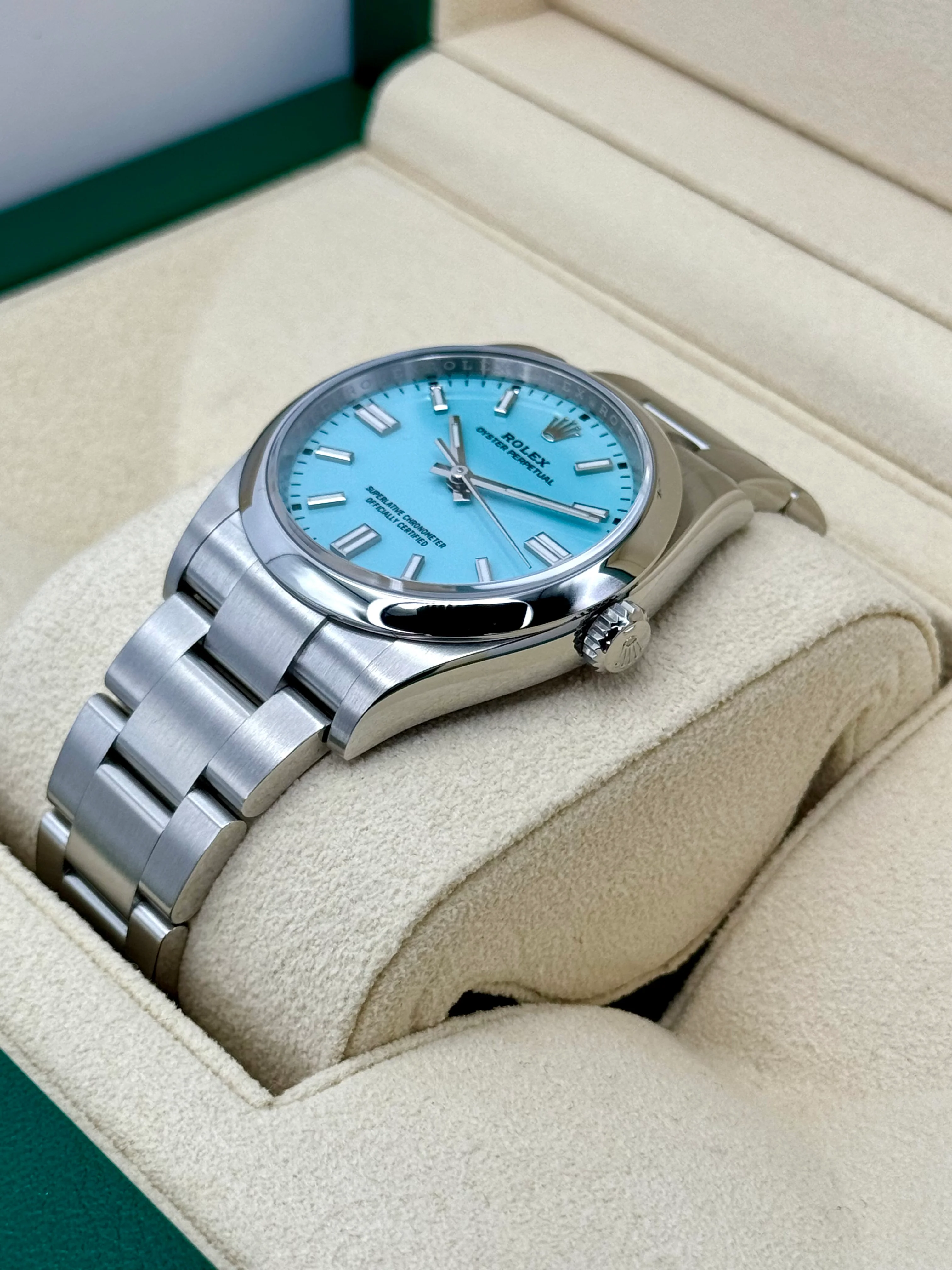 2023 Rolex Oyster Perpetual 36mm 126000 Tiffany Blue Dial - Image 5