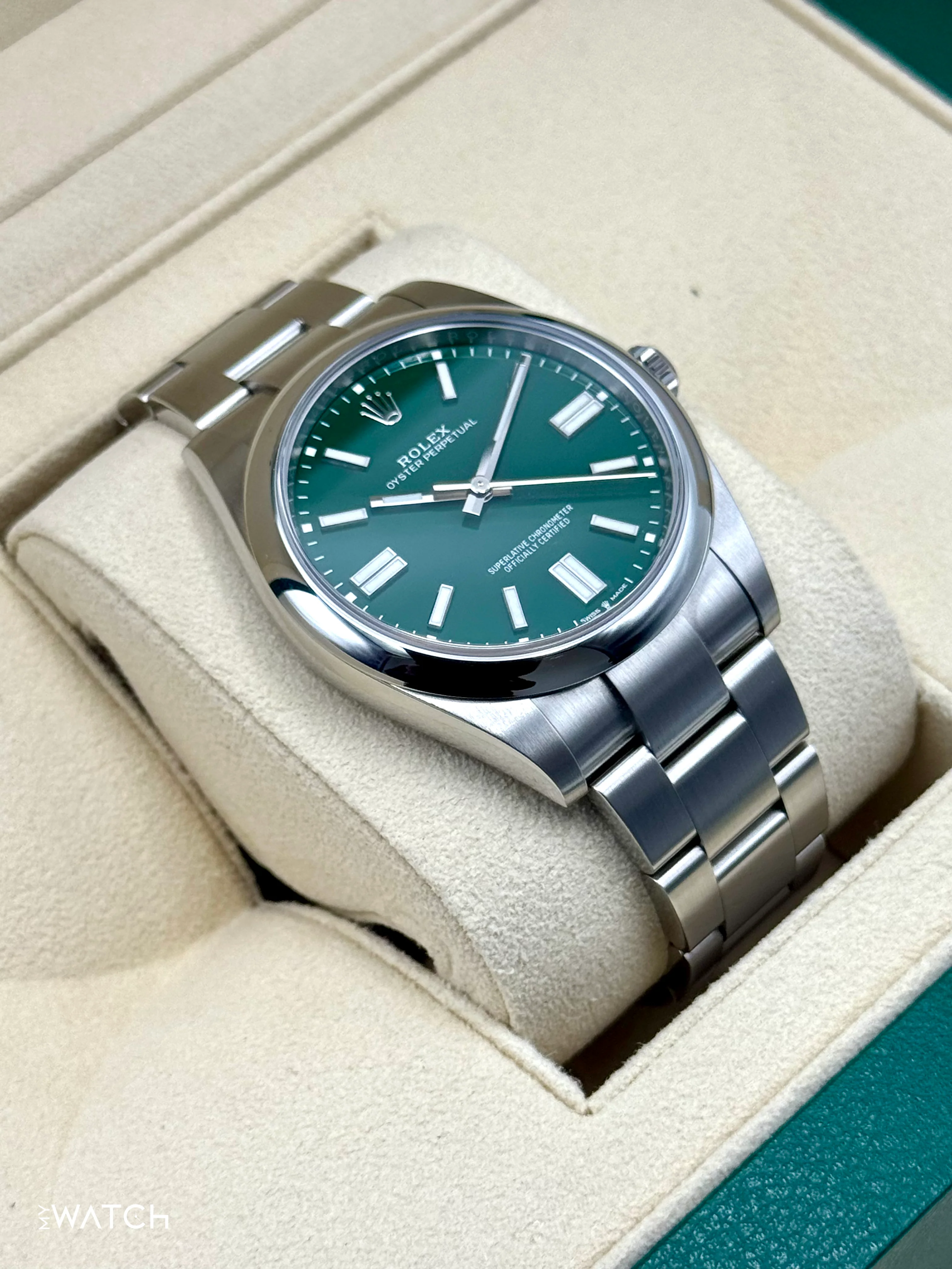 2023 Rolex Oyster Perpetual 41mm 124300 Green Dial - Image 6