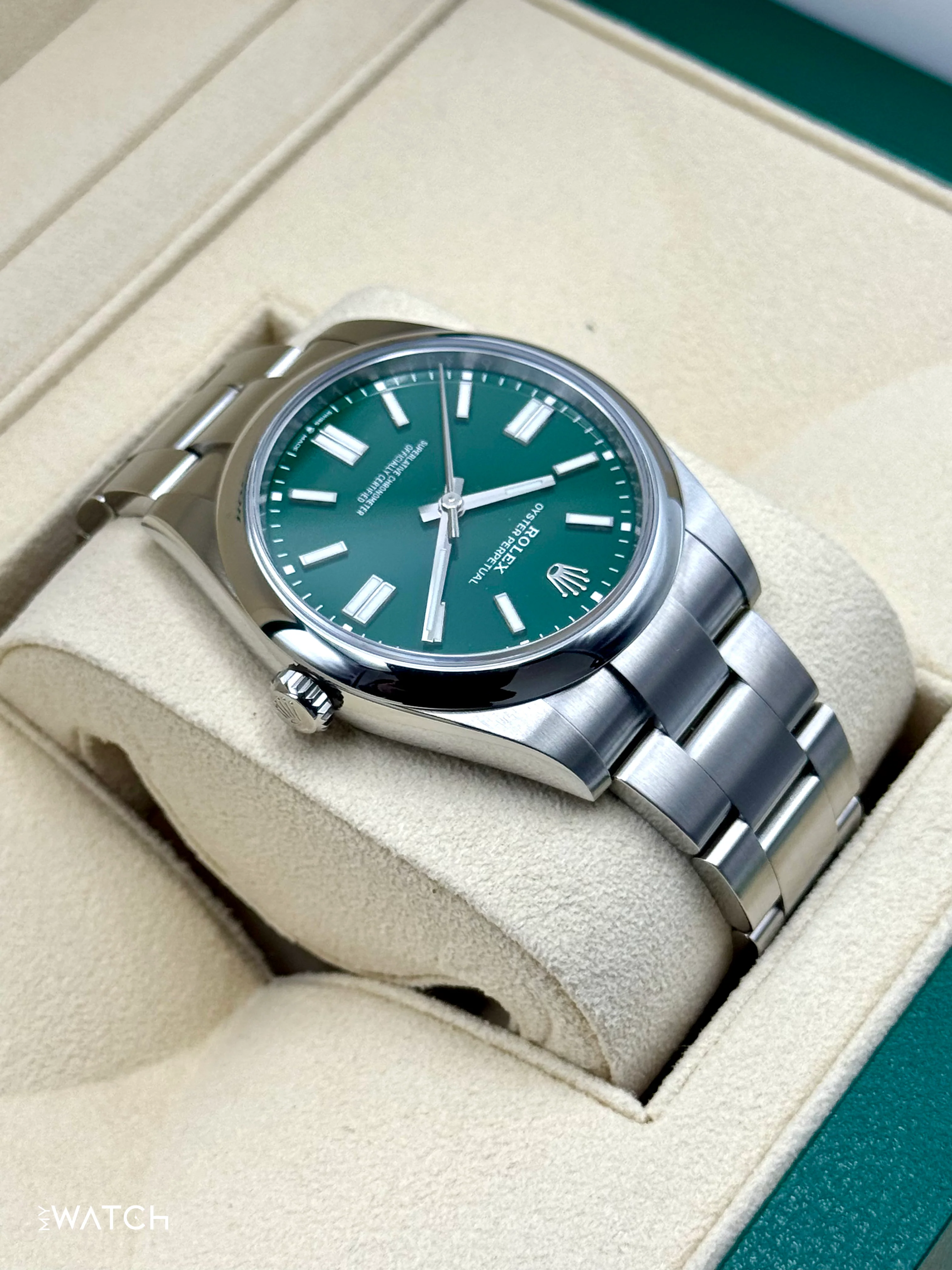 2023 Rolex Oyster Perpetual 41mm 124300 Green Dial - Image 8