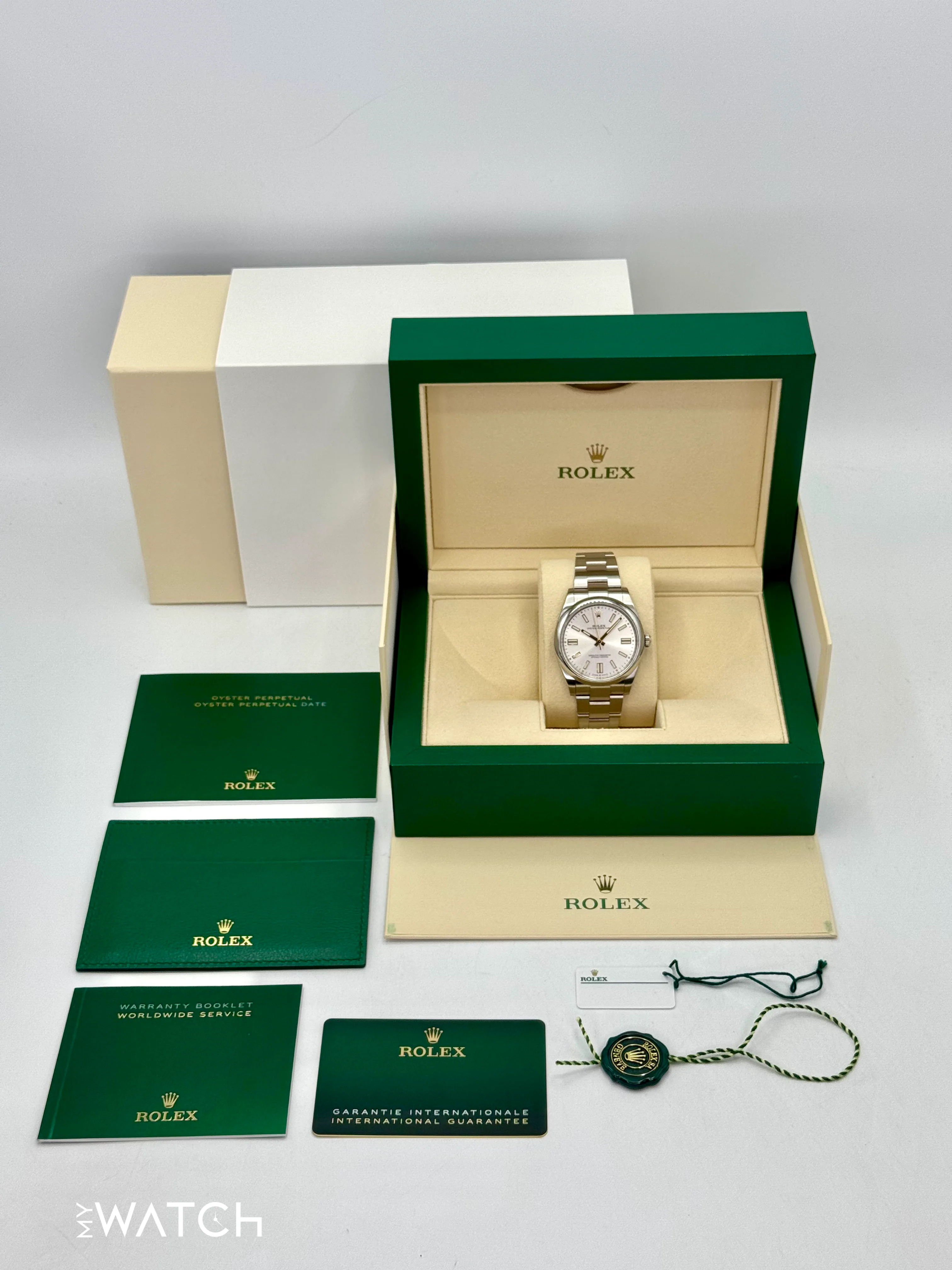2023 Rolex Oyster Perpetual 41mm 124300 Silver Dial - Image 10