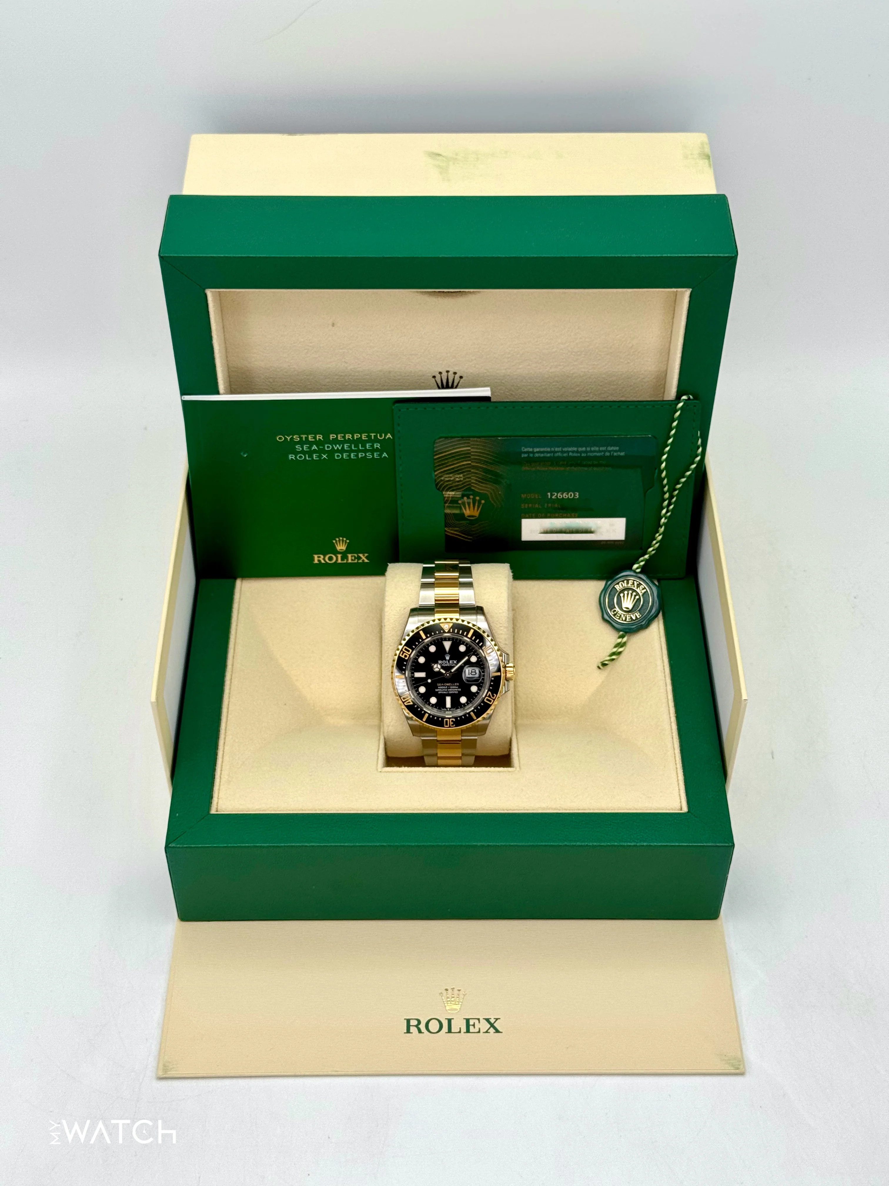 2023 Rolex Sea-Dweller 43mm 126603 Two-Tone Black Dial - Image 9