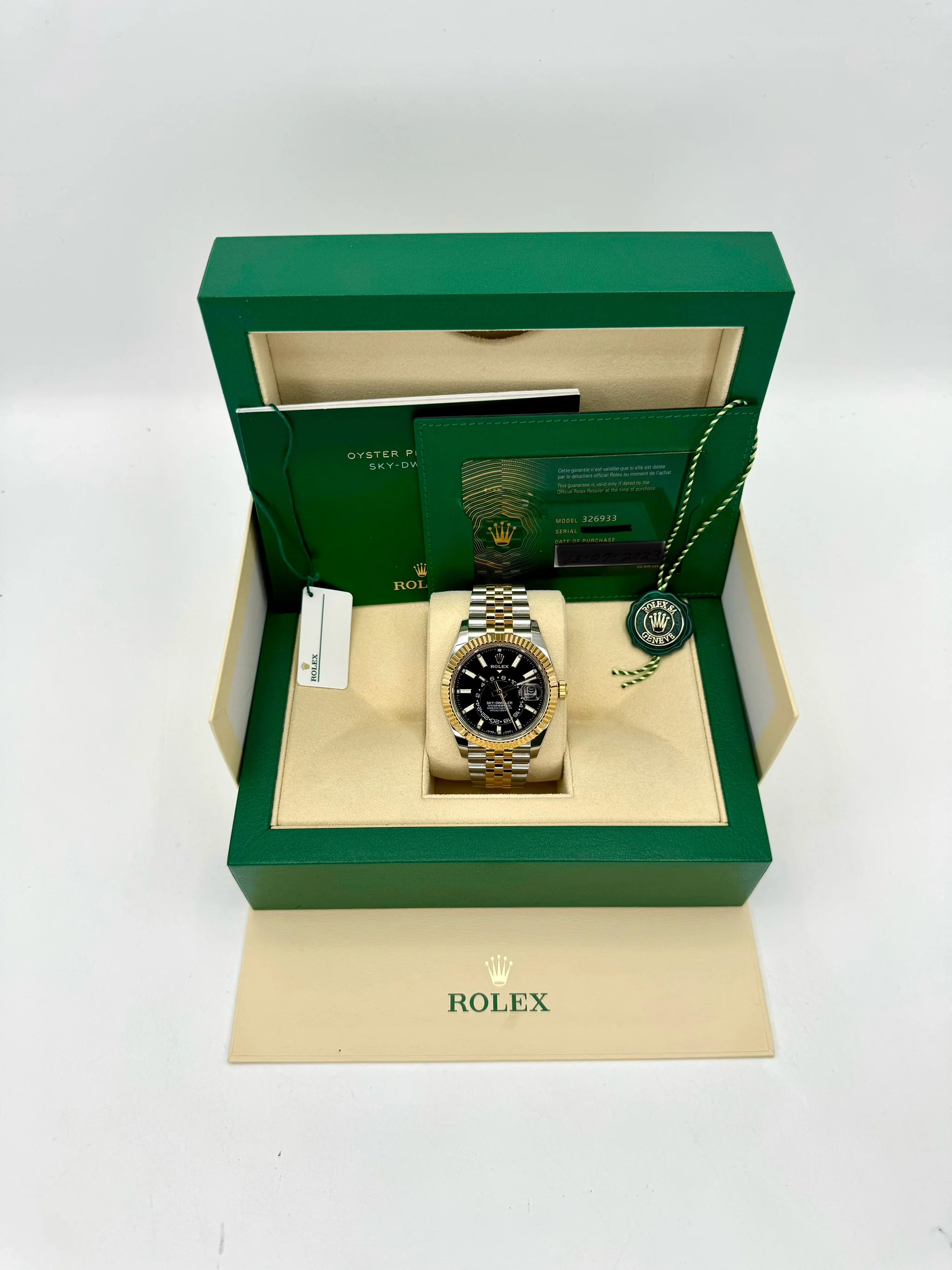 2023 Rolex Sky-Dweller 42mm 326933 Two-Tone Jubilee Black Dial - Image 11