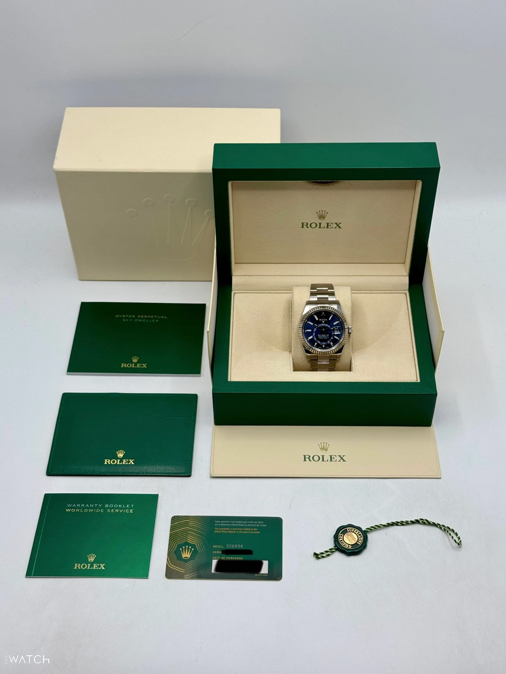 2023 Rolex Sky-Dweller 42mm 326934 Oyster Blue Dial - Image 10