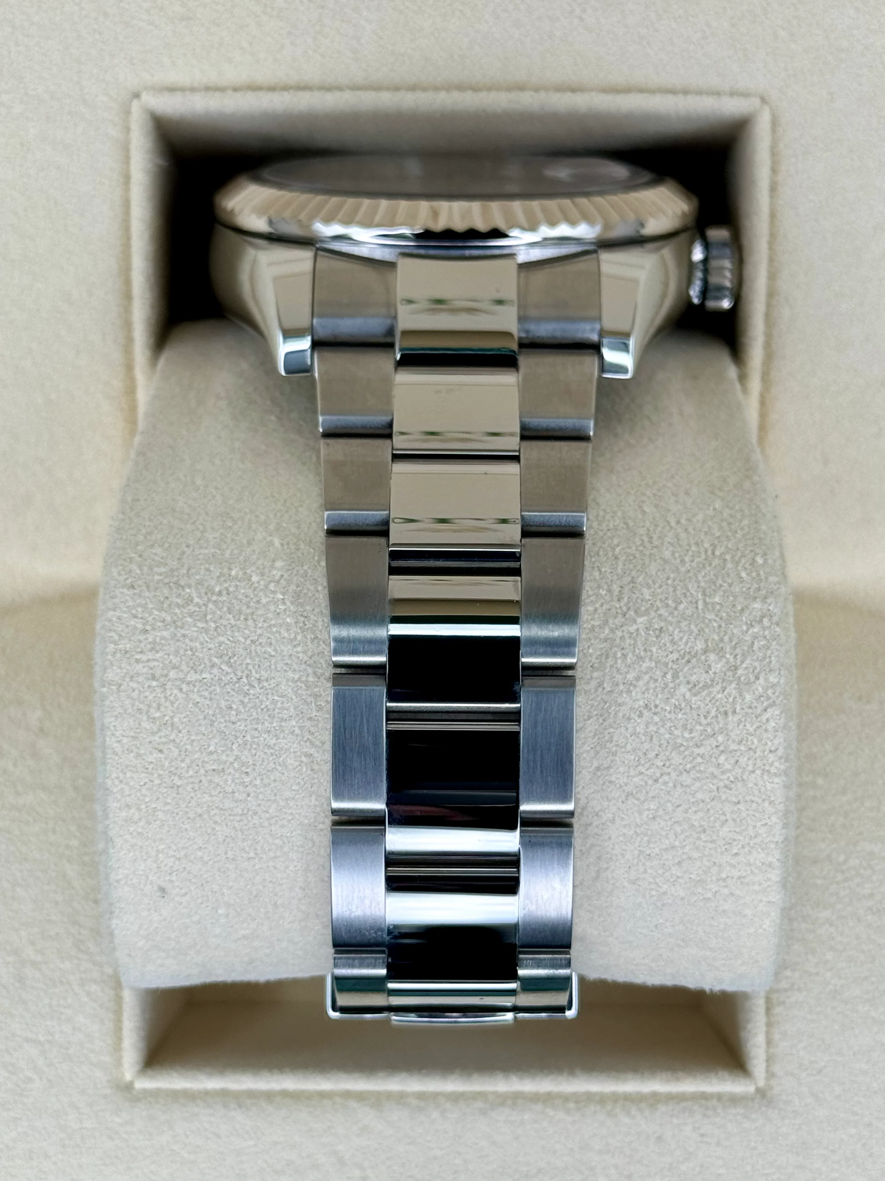 2023 Rolex Sky-Dweller 42mm 326934 Stainless Steel Oyster White Dial - Image 3