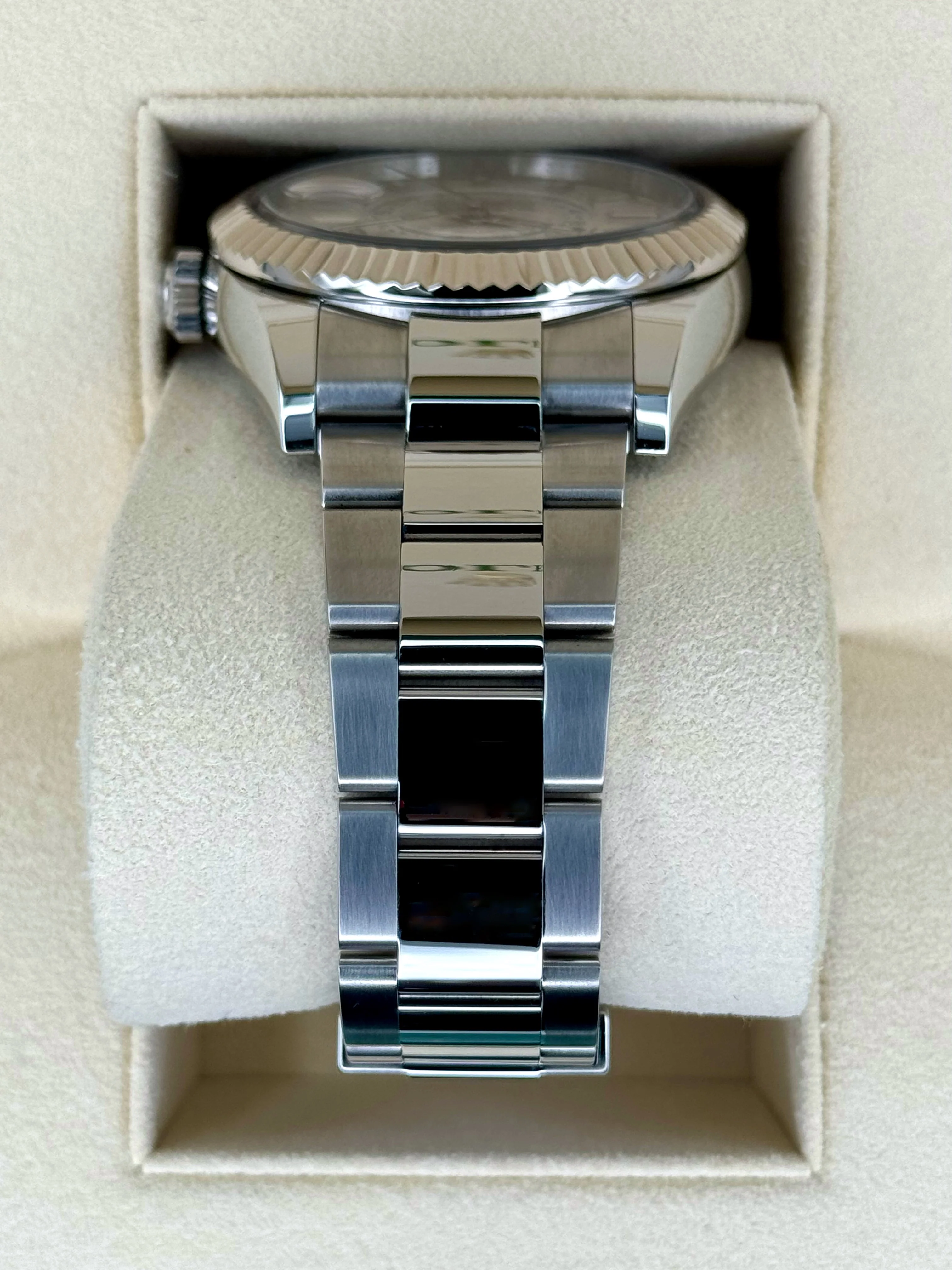 2023 Rolex Sky-Dweller 42mm 326934 Stainless Steel Oyster White Dial - Image 4