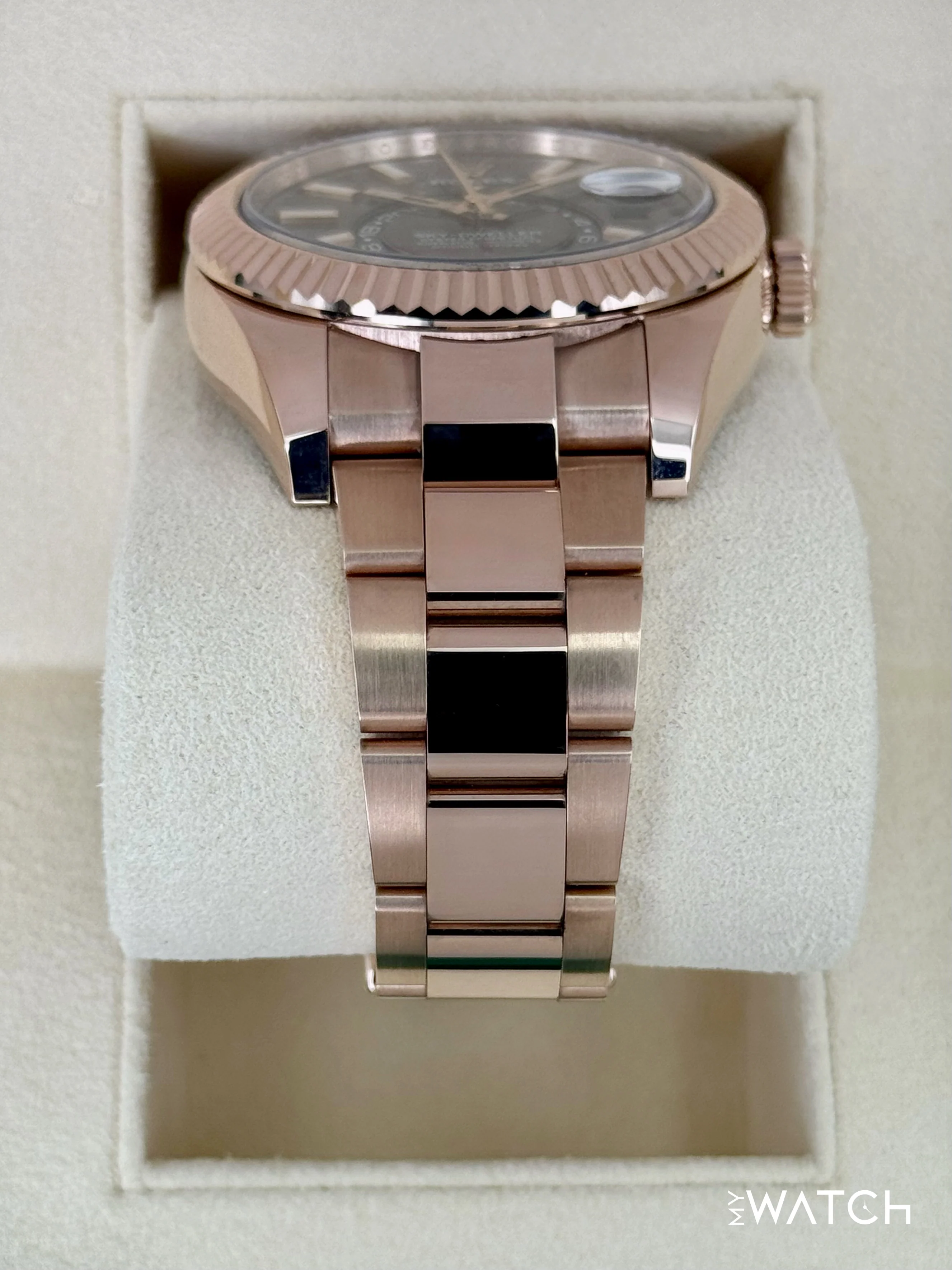 2023 Rolex Sky-Dweller 42mm 326935 Rose Gold Oyster Rhodium Dial - Image 3
