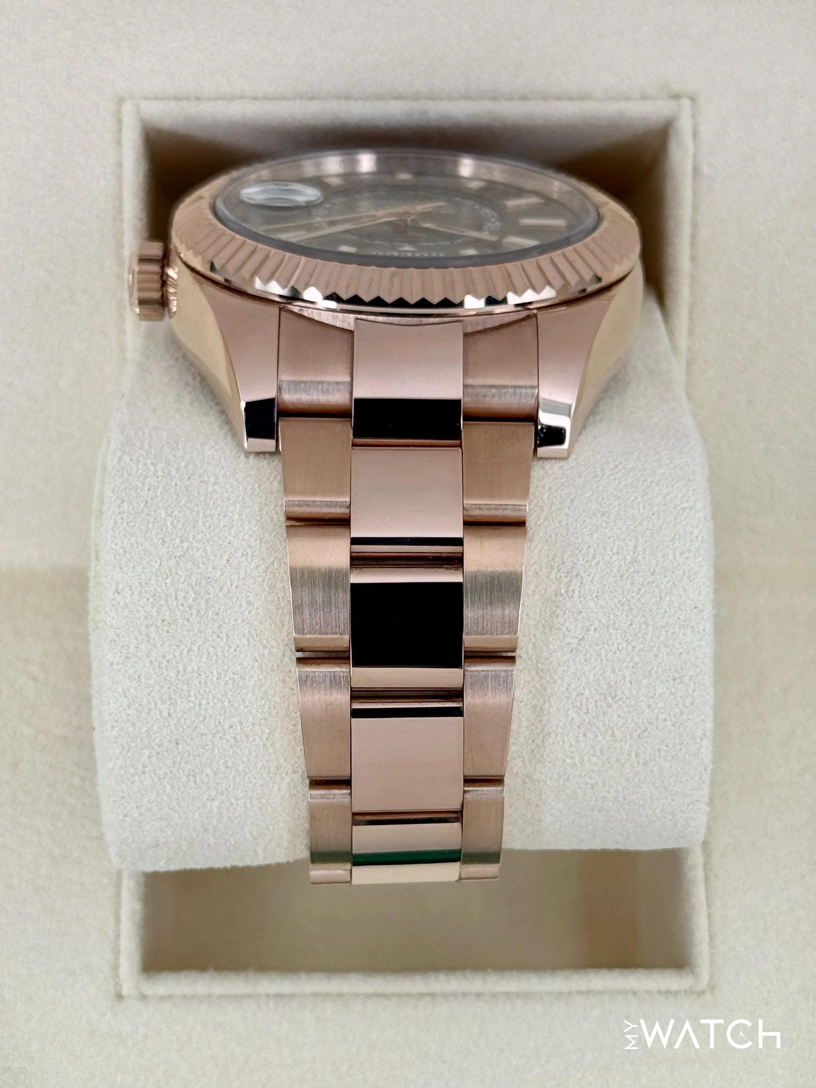 2023 Rolex Sky-Dweller 42mm 326935 Rose Gold Oyster Rhodium Dial - Image 4