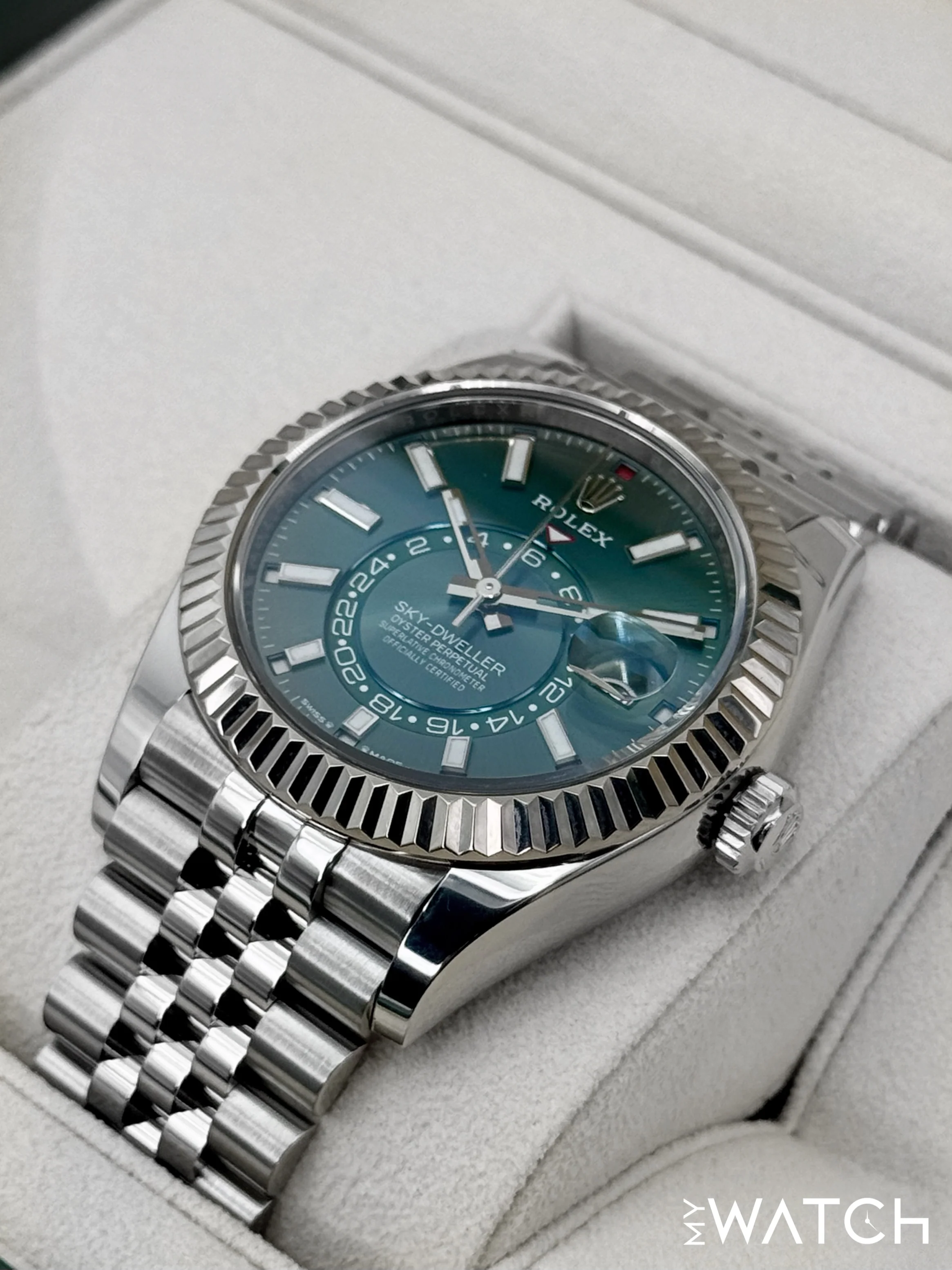 2023 Rolex Sky-Dweller 42mm 336934 Jubilee Green Dial - Image 5