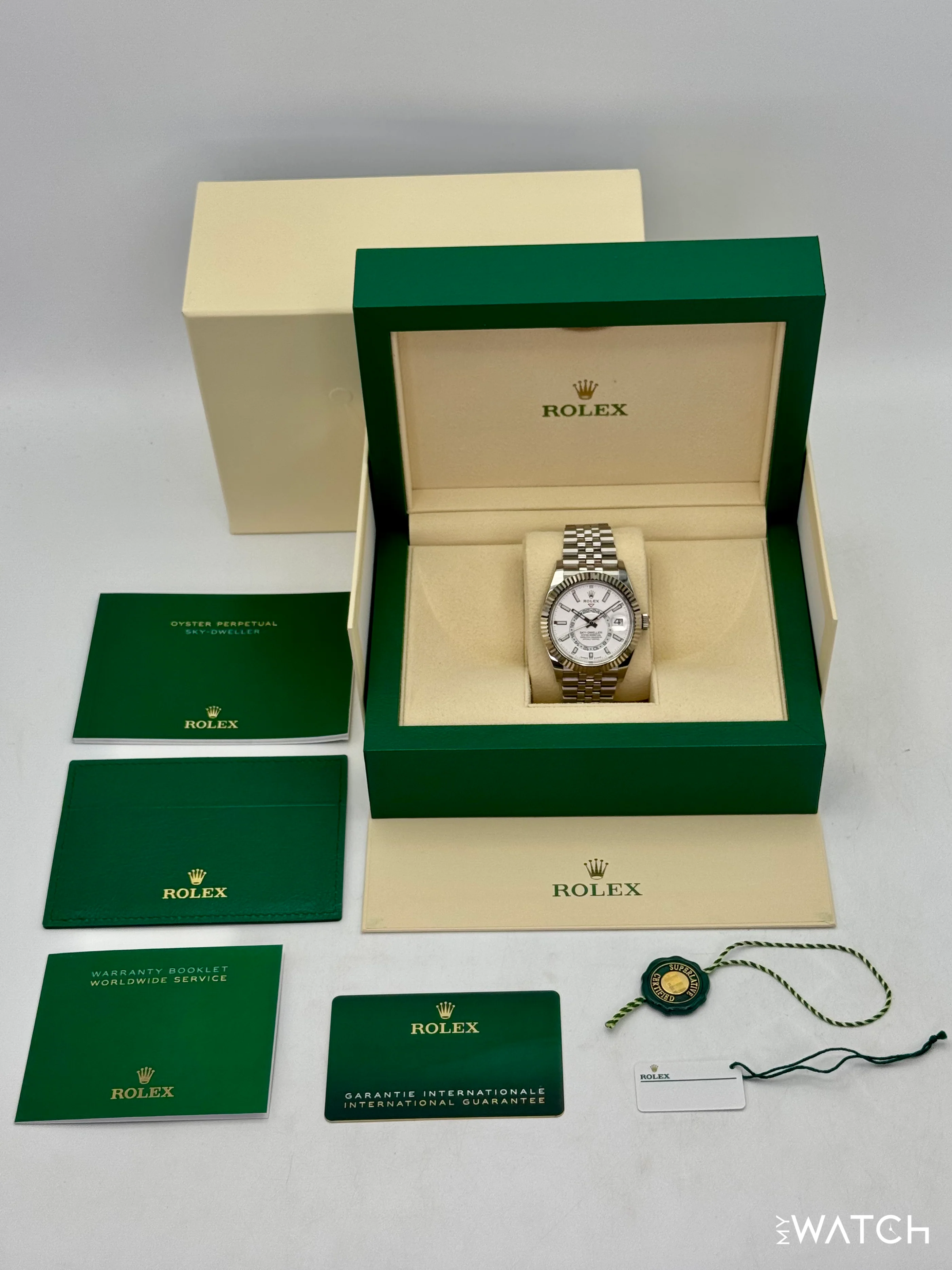 2023 Rolex Sky-Dweller 42mm 336934 Jubilee White Dial - Image 10