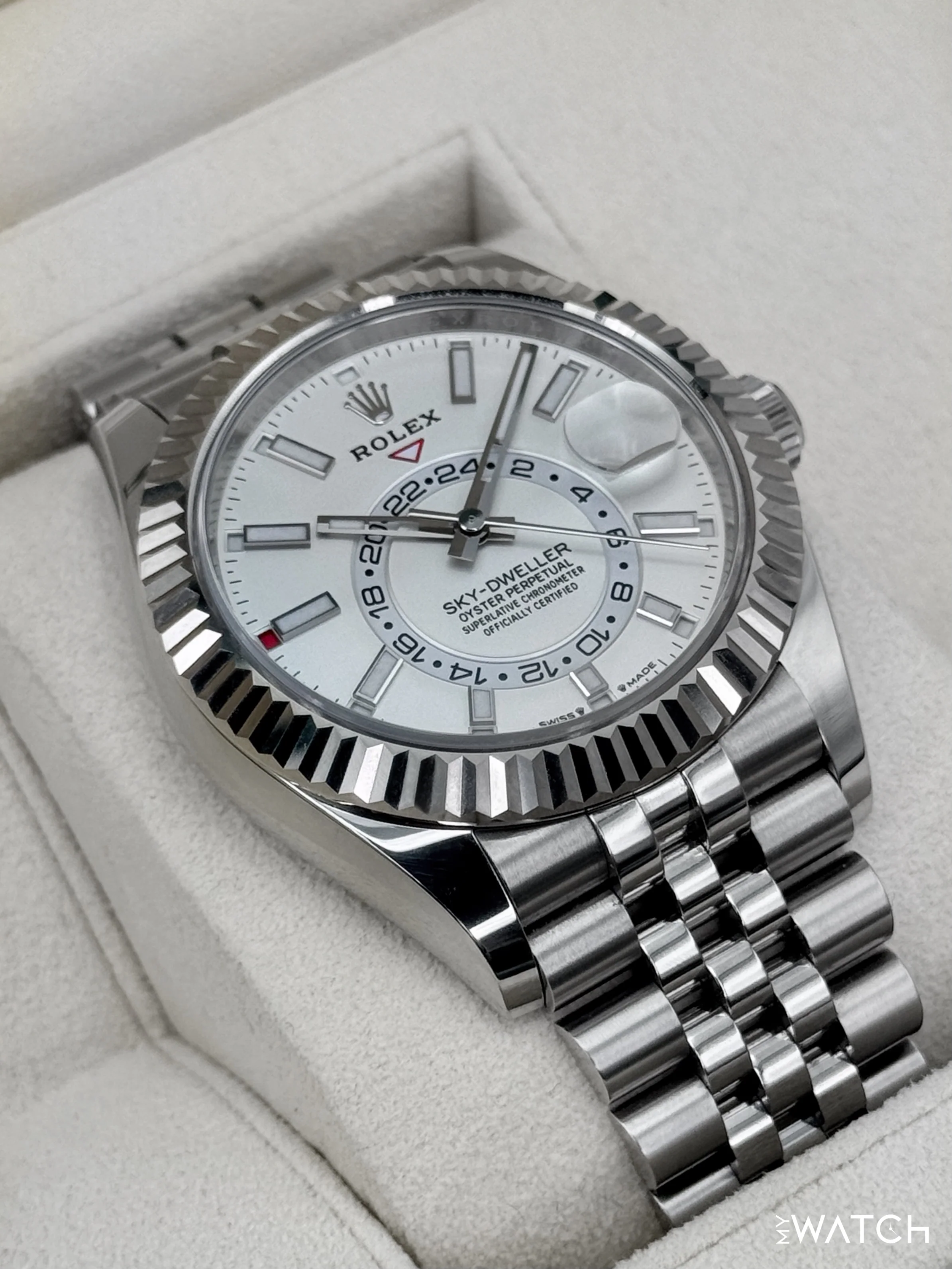 2023 Rolex Sky-Dweller 42mm 336934 Jubilee White Dial - Image 6
