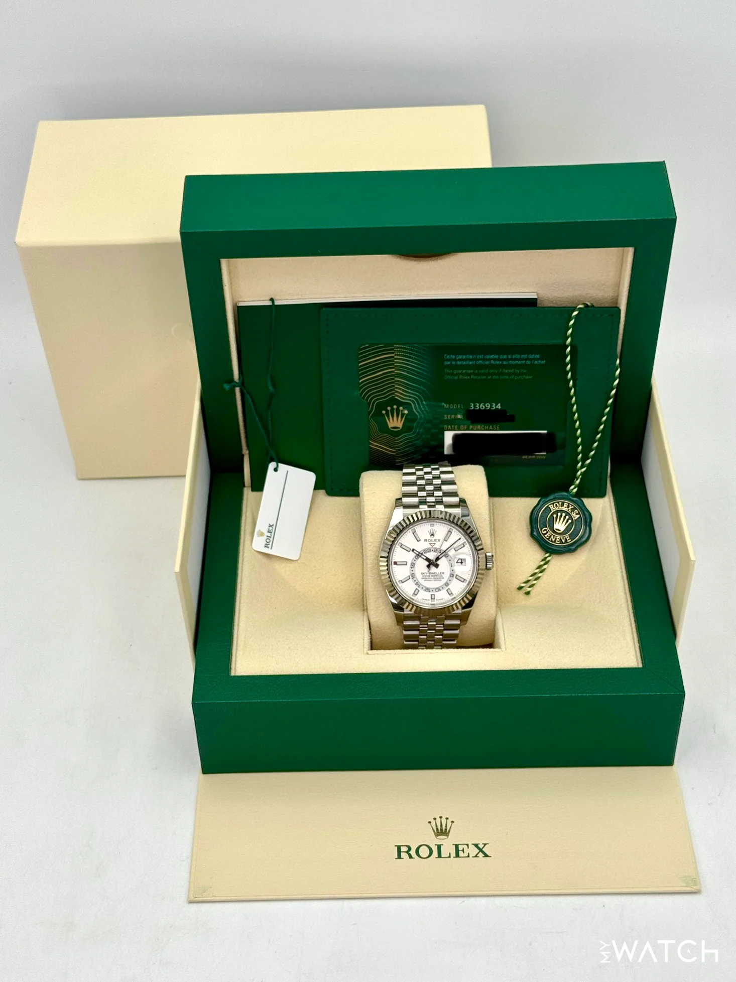 2023 Rolex Sky-Dweller 42mm 336934 Jubilee White Dial - Image 9