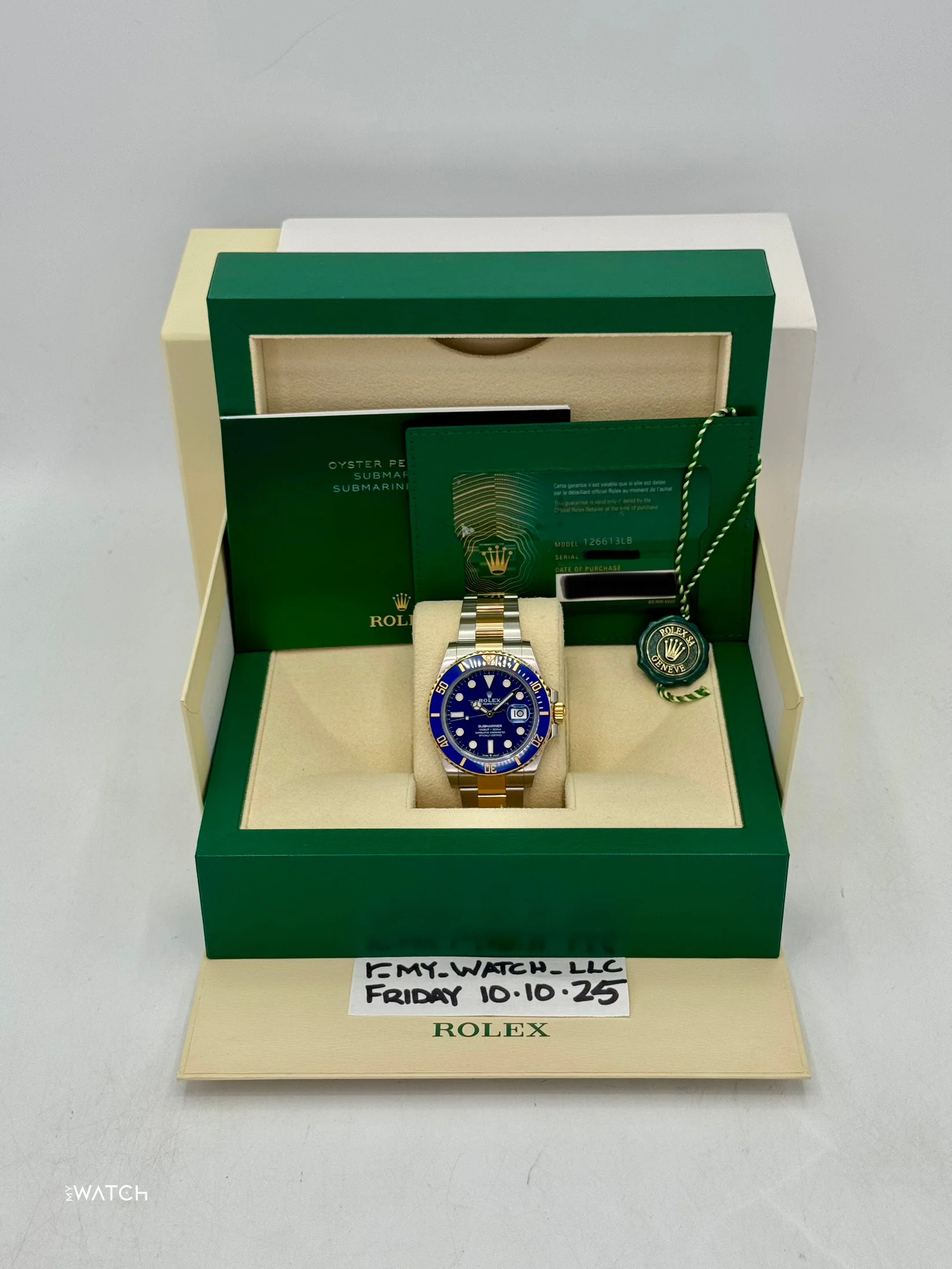 2023 Rolex Submariner "Bluesy" 41mm 126613LB Two-Tone Blue Dial - Image 11