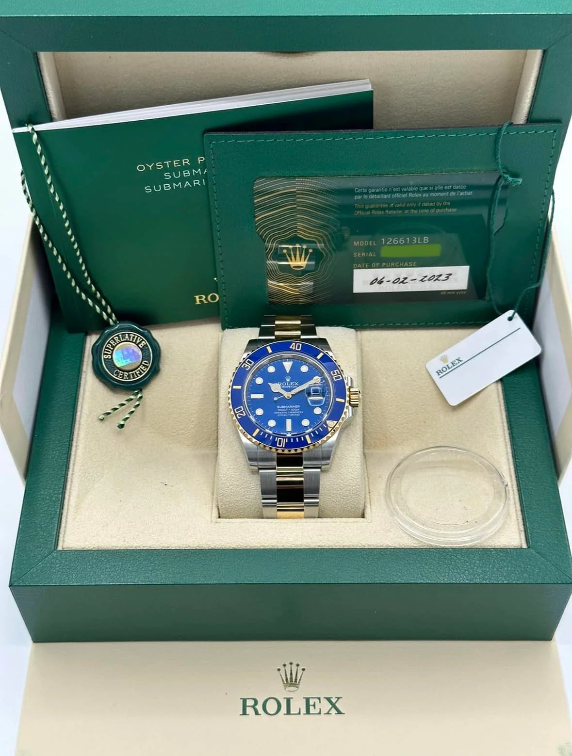 2023 Rolex Submariner "Bluesy" 41mm 126613LB Two-Tone Blue Dial - Image 11