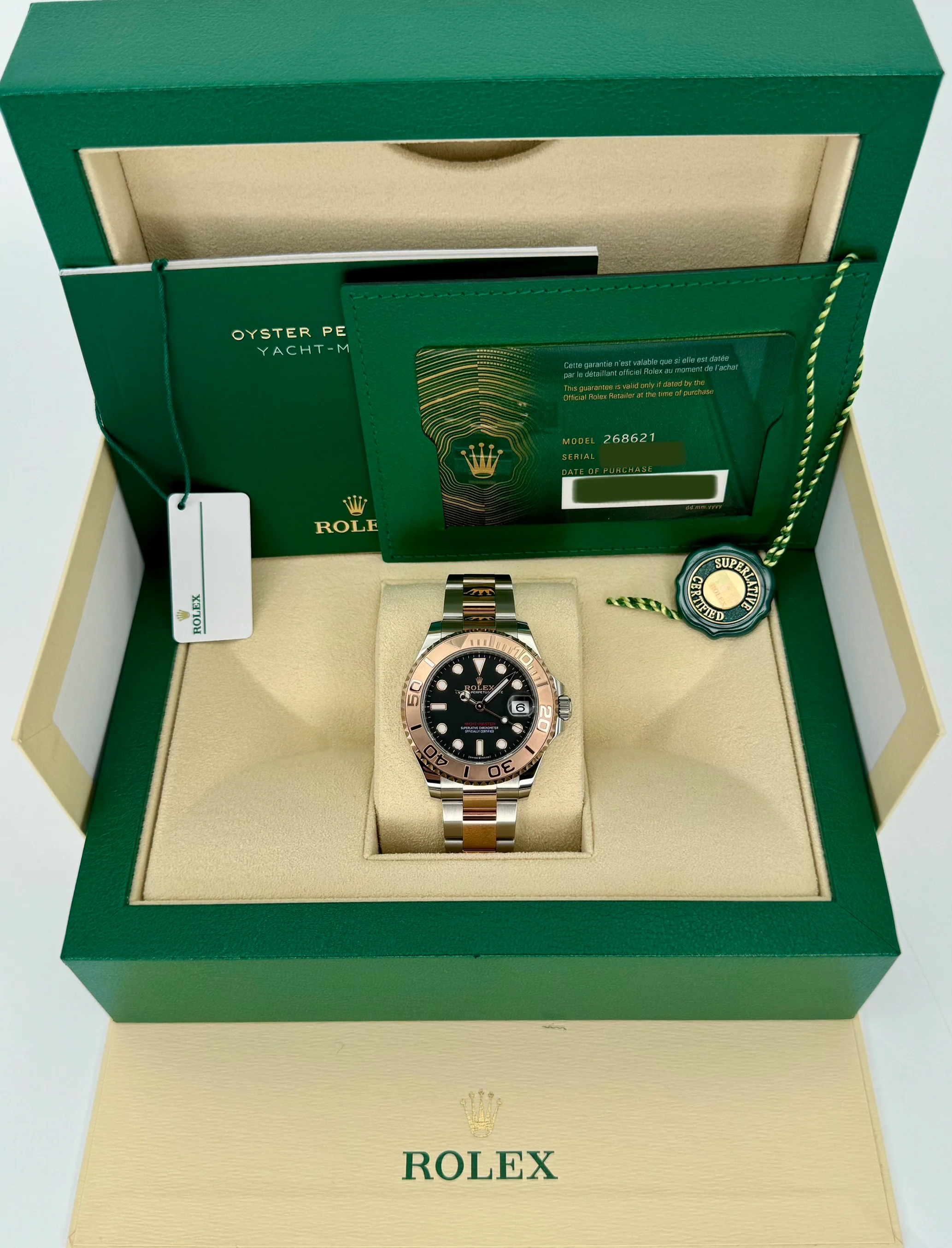 NEW 2023 Rolex Yacht-Master 37mm 268621 Black Dial - Image 11